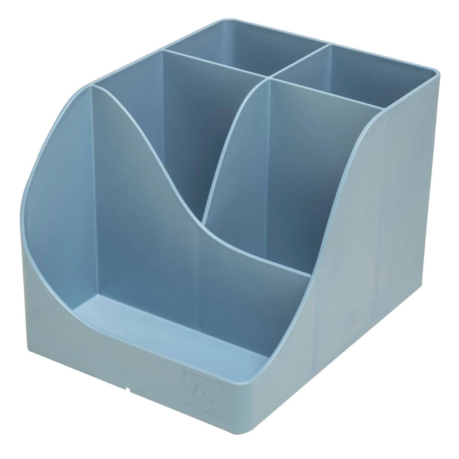 Exacompta 69570D 4x Stifteköcher Pen-Wave Autentik Blau grau