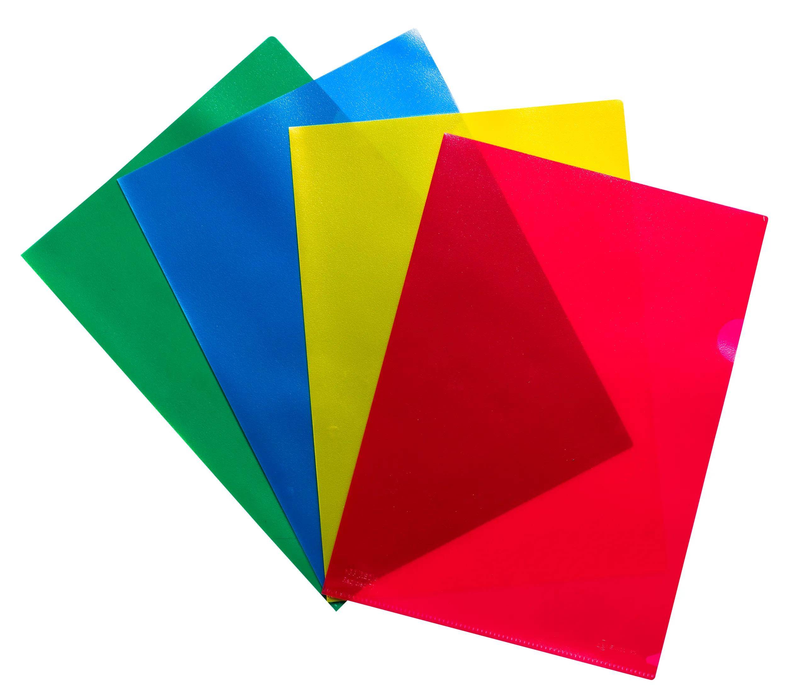 Exacompta 58340E 10x Aktensichthüllen A4 PP recy.120µ 25St sortiert