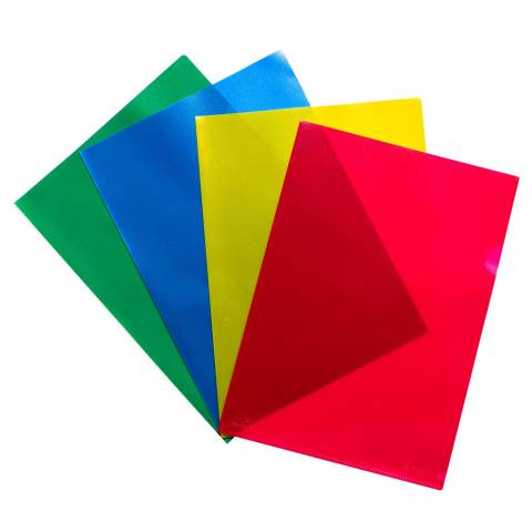 Exacompta 58340E 10x Aktensichthüllen A4 PP recy.120µ 25St sortiert