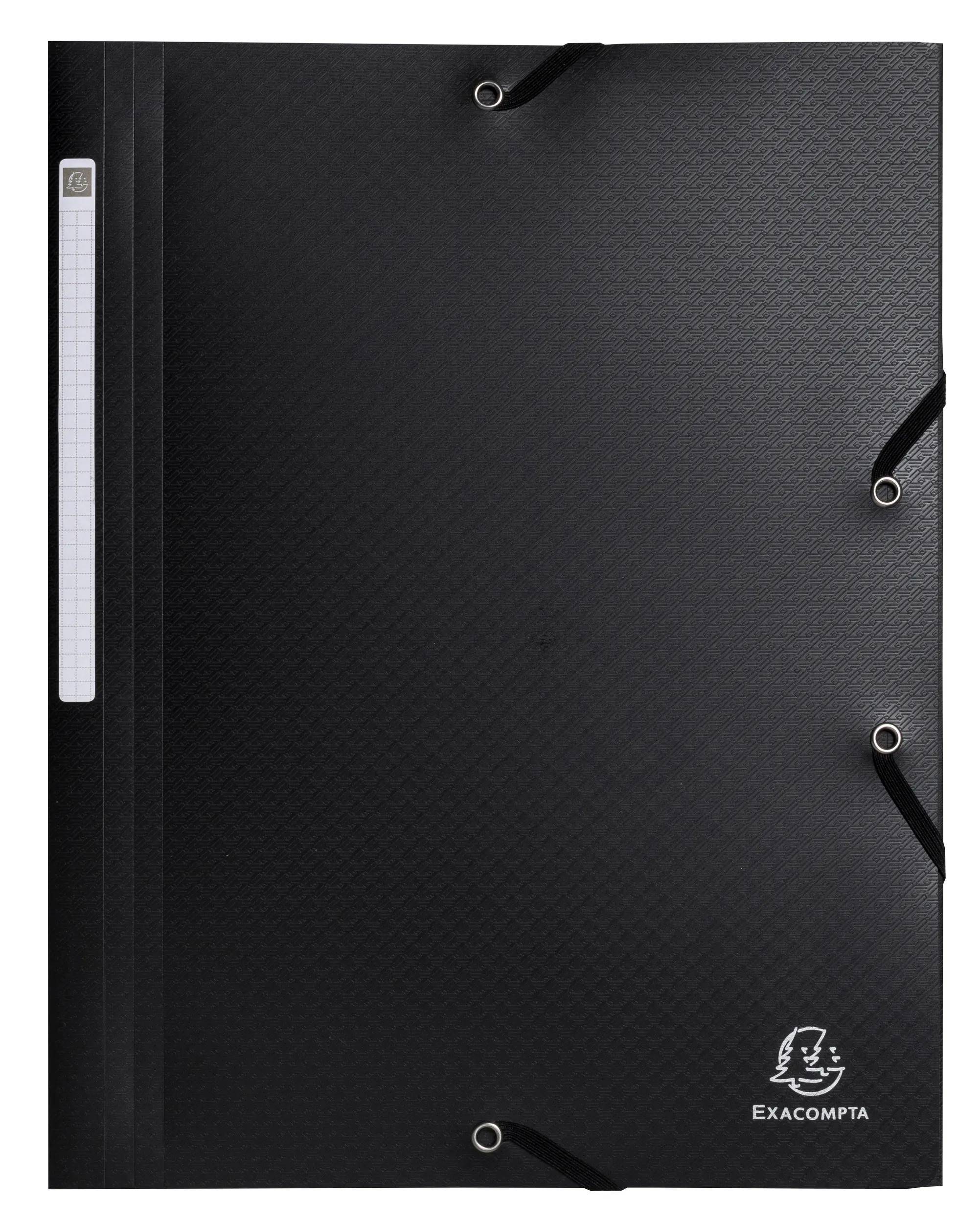 Exacompta 55701E 50x Sammelmappe mE A4 Opak RC schwarz