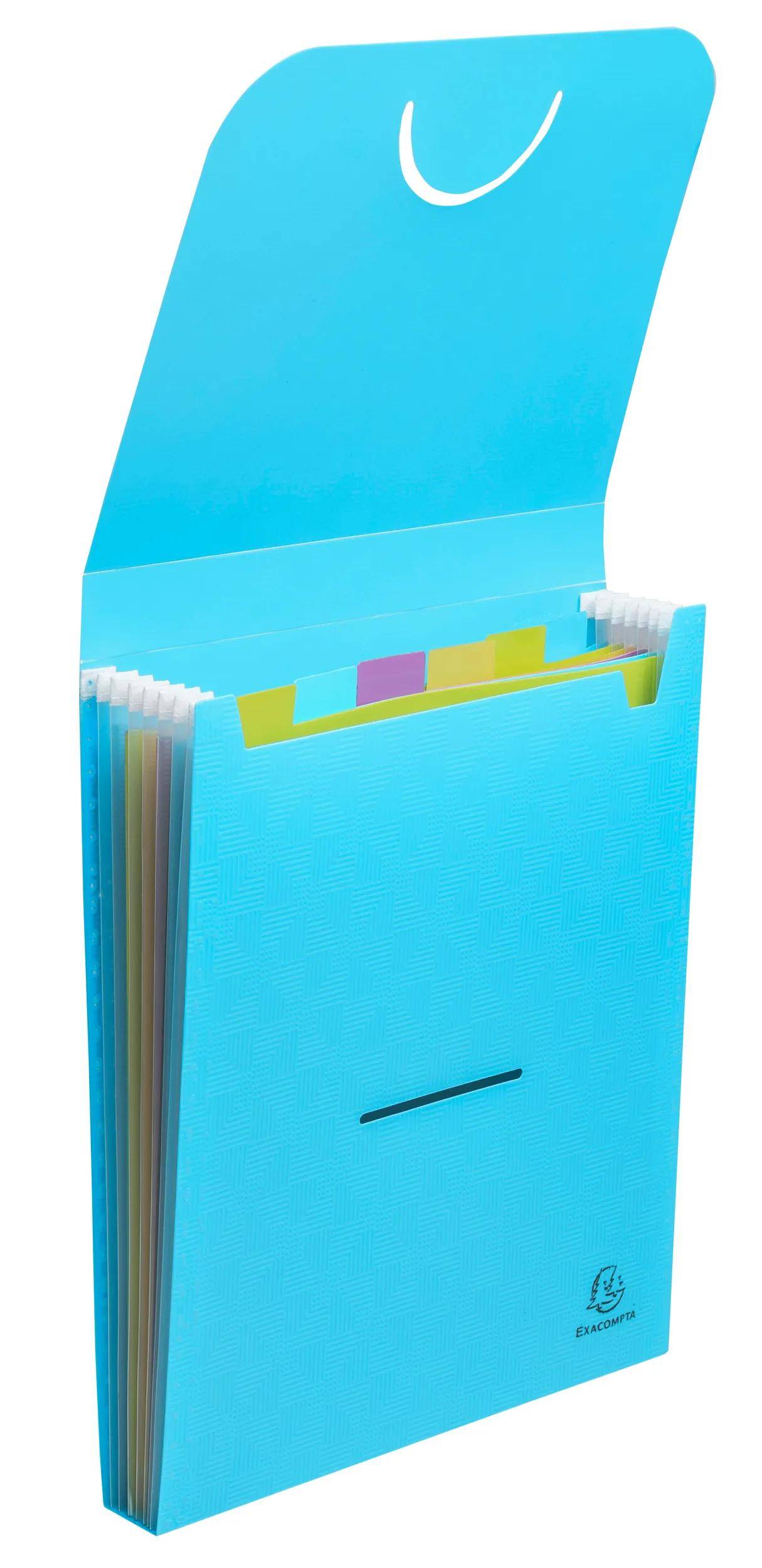 Exacompta 55799E 5x Fächermappe Pop'NCo vertikal 6tlg