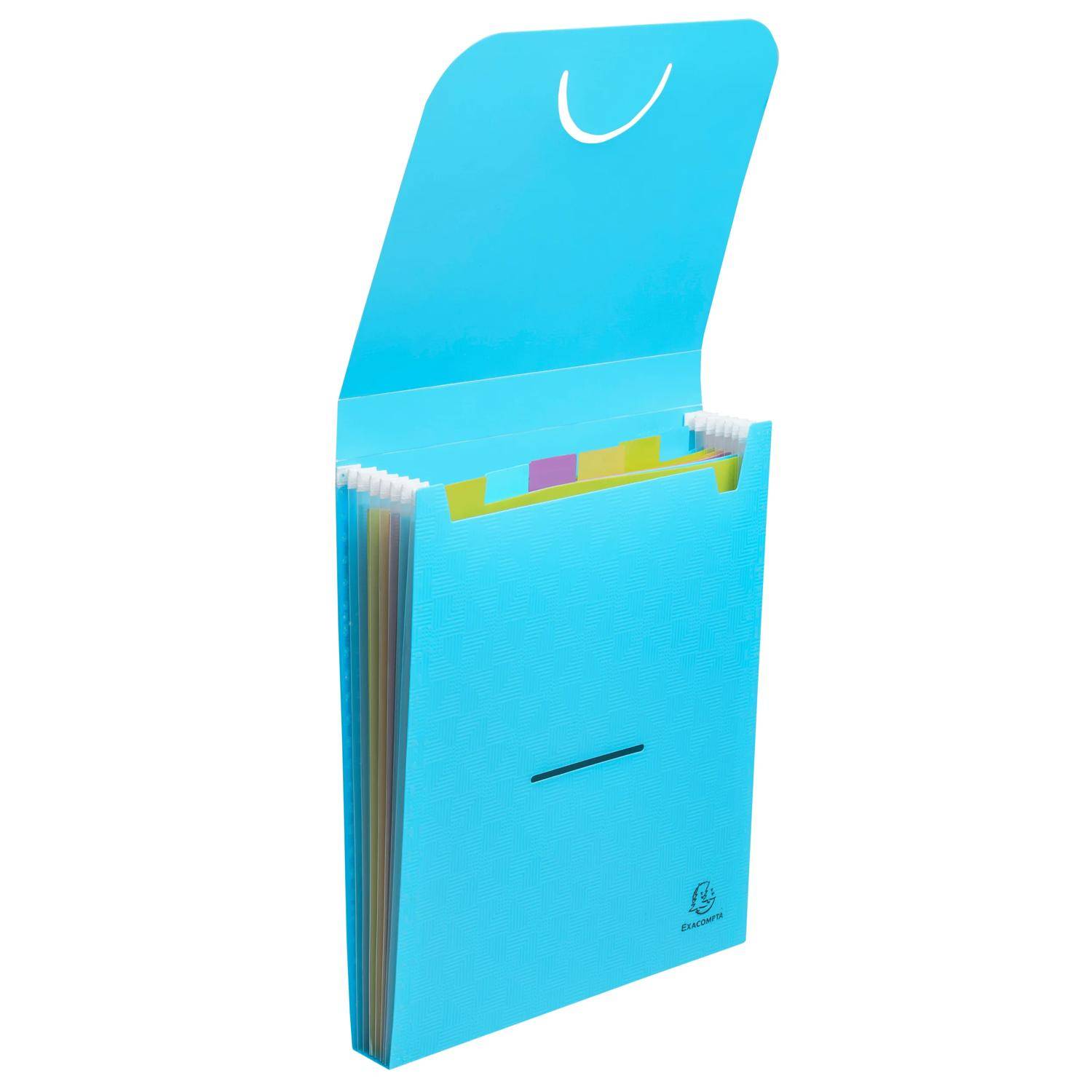 Exacompta 55799E 5x Fächermappe Pop'NCo vertikal 6tlg