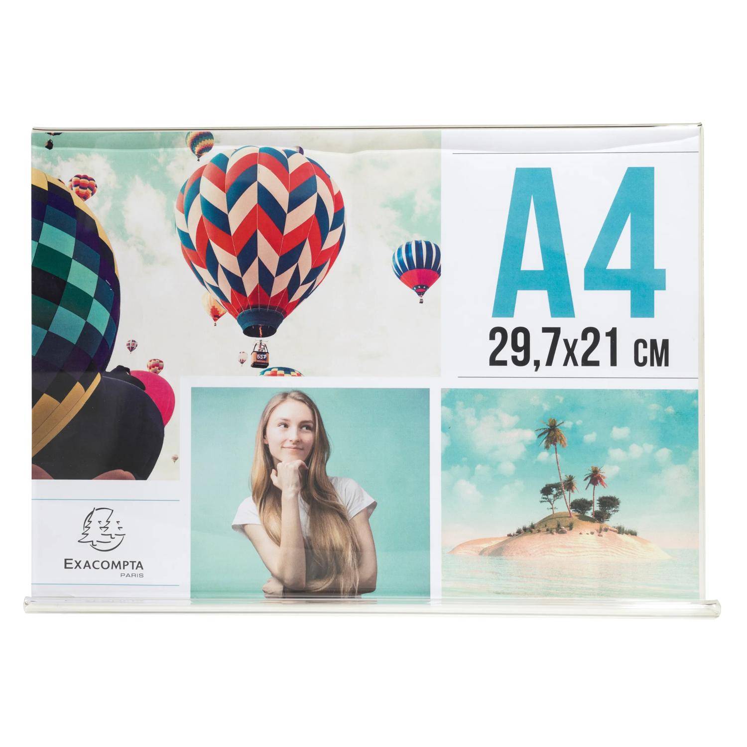 Exacompta 84159D 10x Tischaufsteller A4 T-Form Hoch