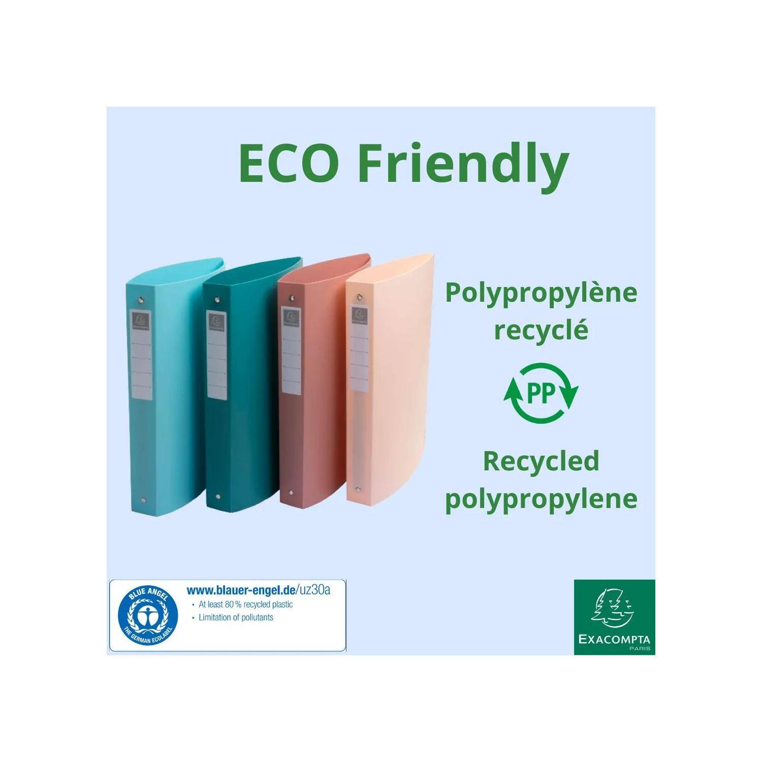 Exacompta 54470E 12x Skandi Ringbuch 2R 30mm PP A4 sortiert