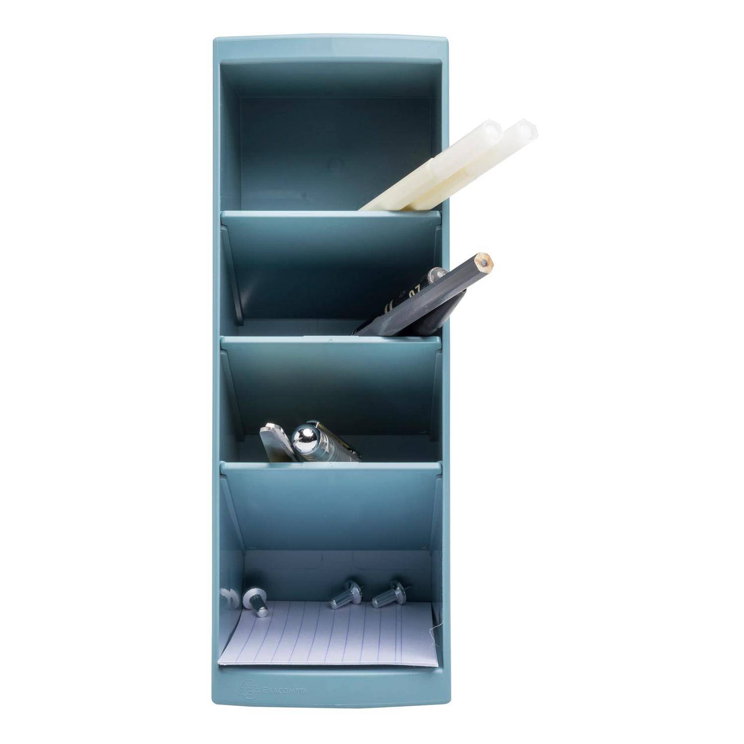 Exacompta 68170D 4x Aufbewahrung MultiTower Autentik Grau