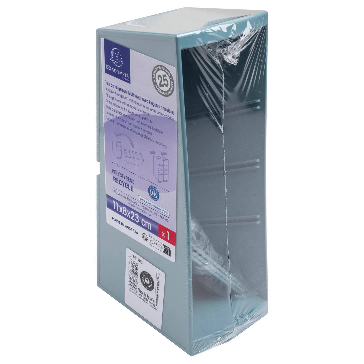 Exacompta 68170D 4x Aufbewahrung MultiTower Autentik Grau