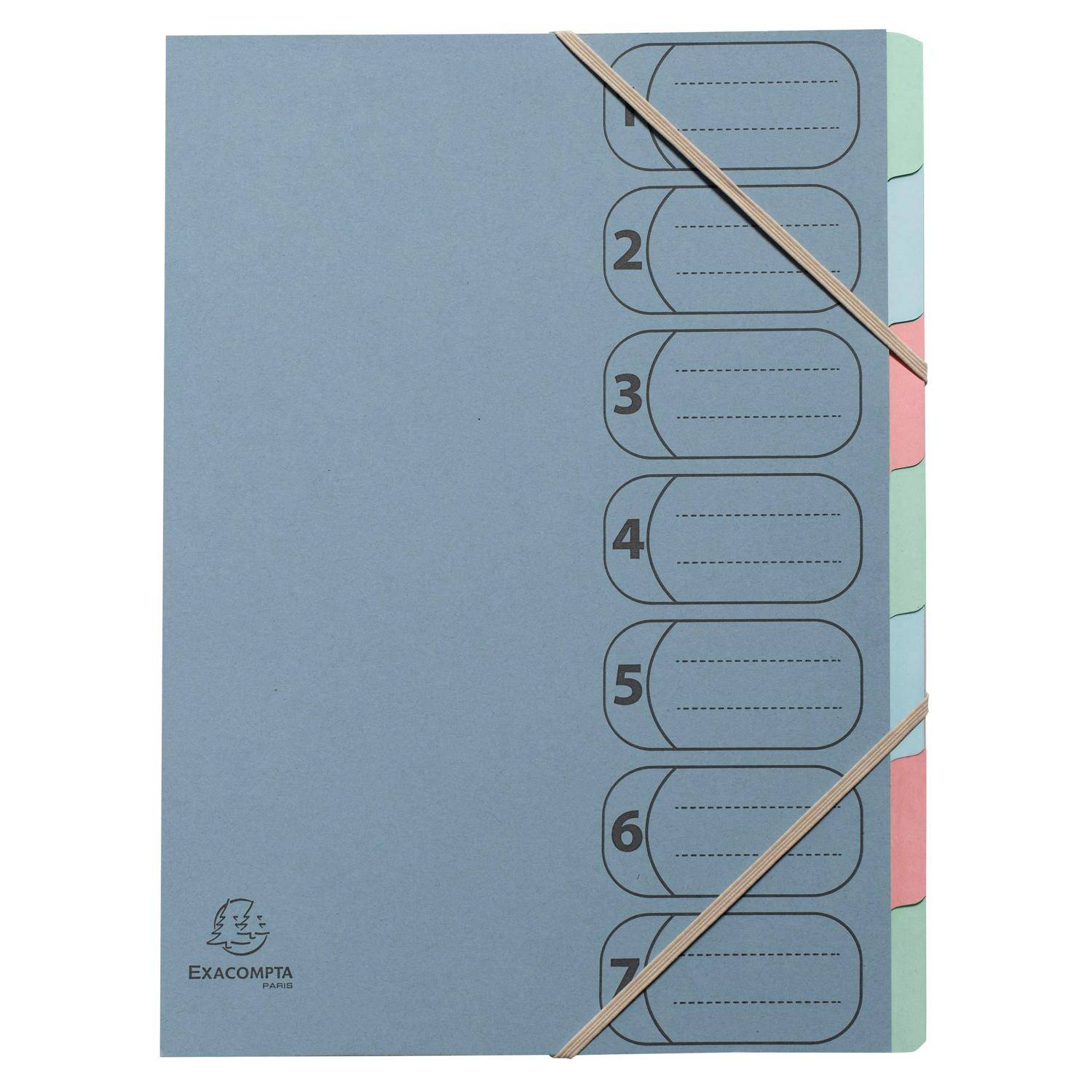 Exacompta 56239E 8x Ordnungsmappe AutentiK Harmo 7F A4 Sortiert