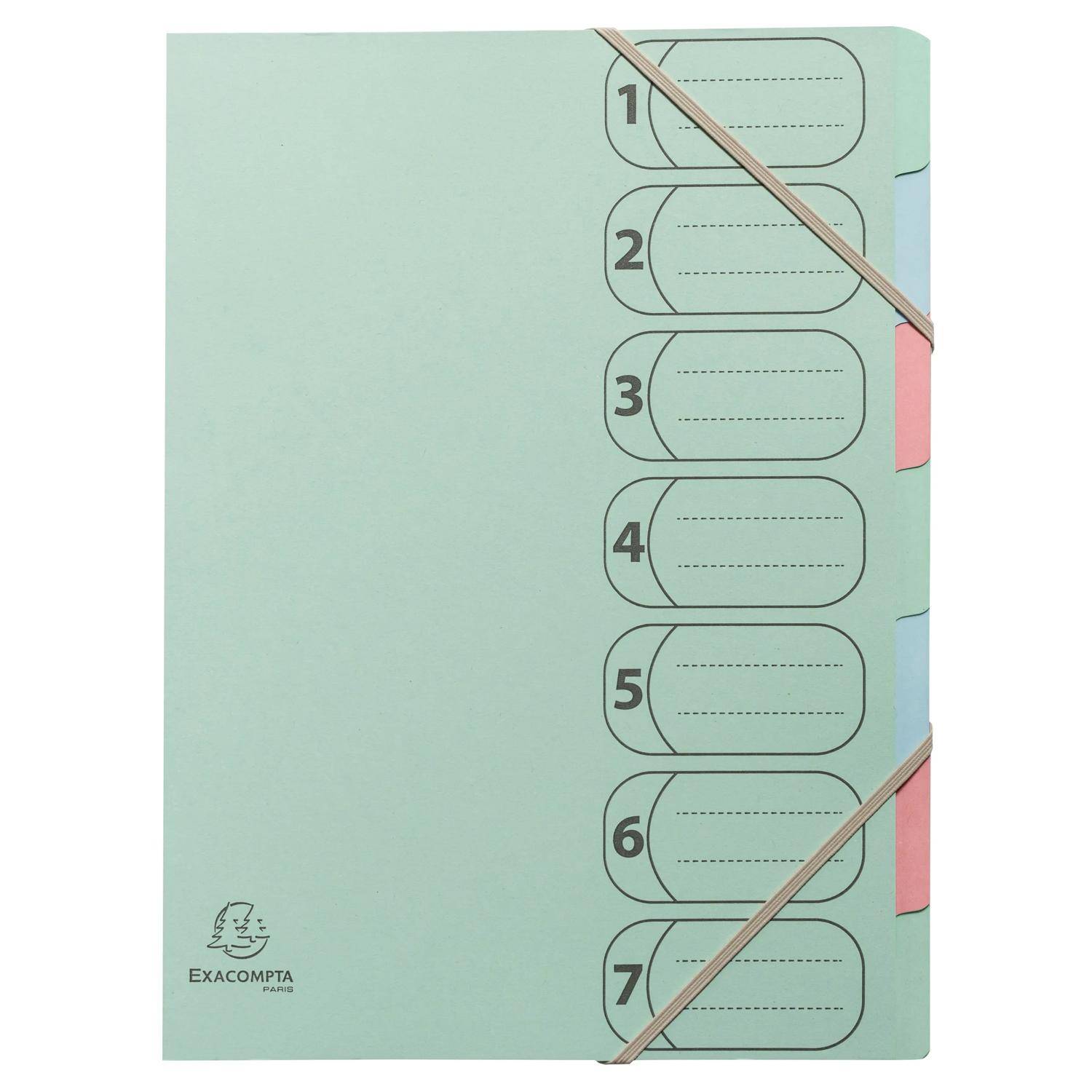 Exacompta 56239E 8x Ordnungsmappe AutentiK Harmo 7F A4 Sortiert