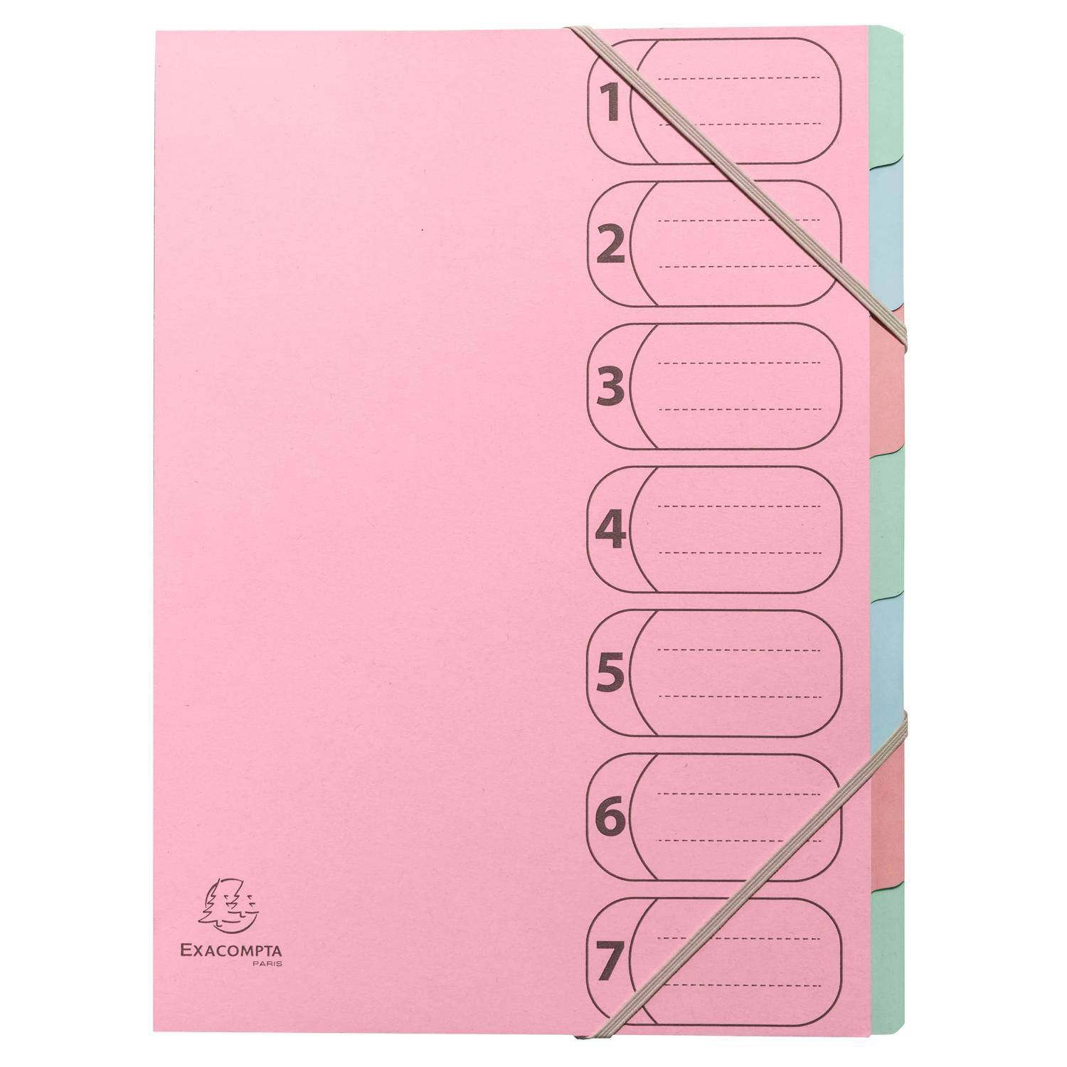 Exacompta 56239E 8x Ordnungsmappe AutentiK Harmo 7F A4 Sortiert