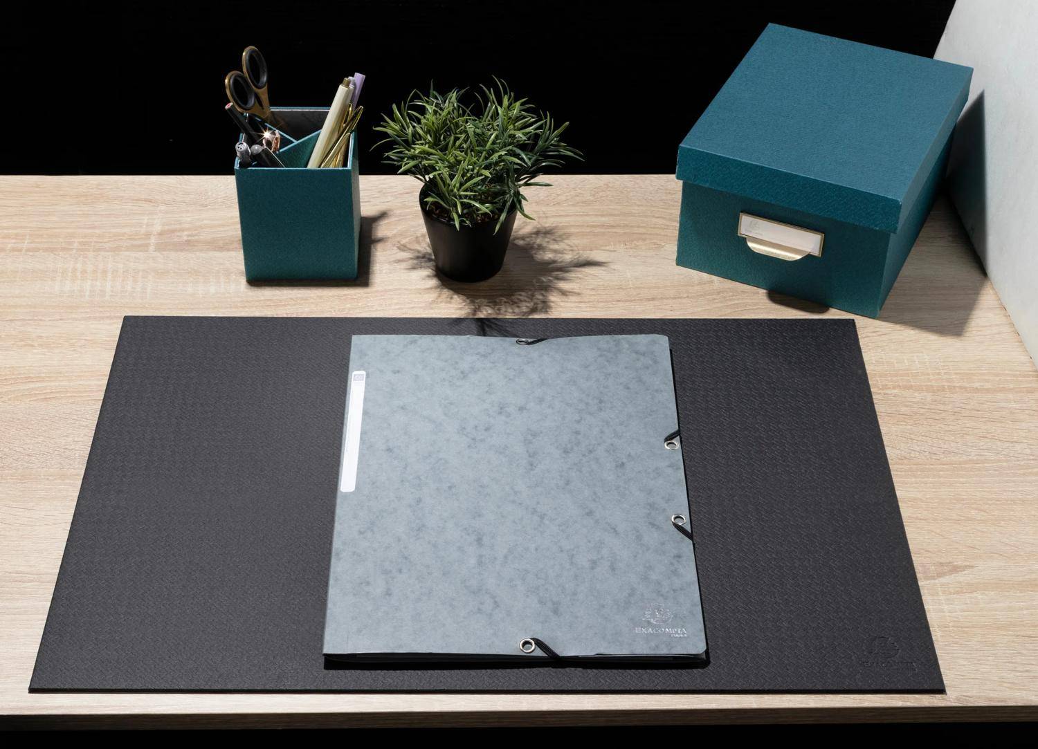 Exacompta 60601D 8x Schreibunterlage OfficeByMe 575x375 schwarz