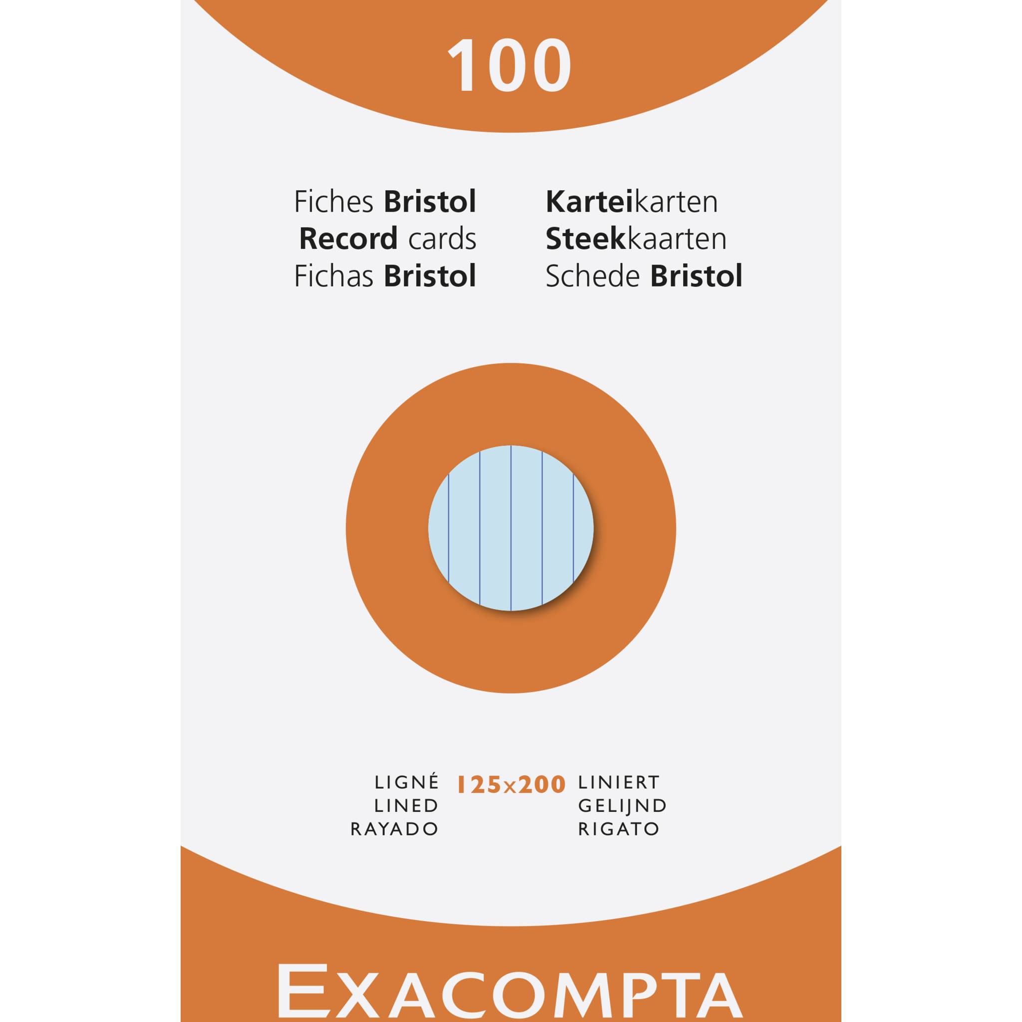 Exacompta 13853X 12x Karteikarten 12,5x20 liniert 100St - Farben sortiert
