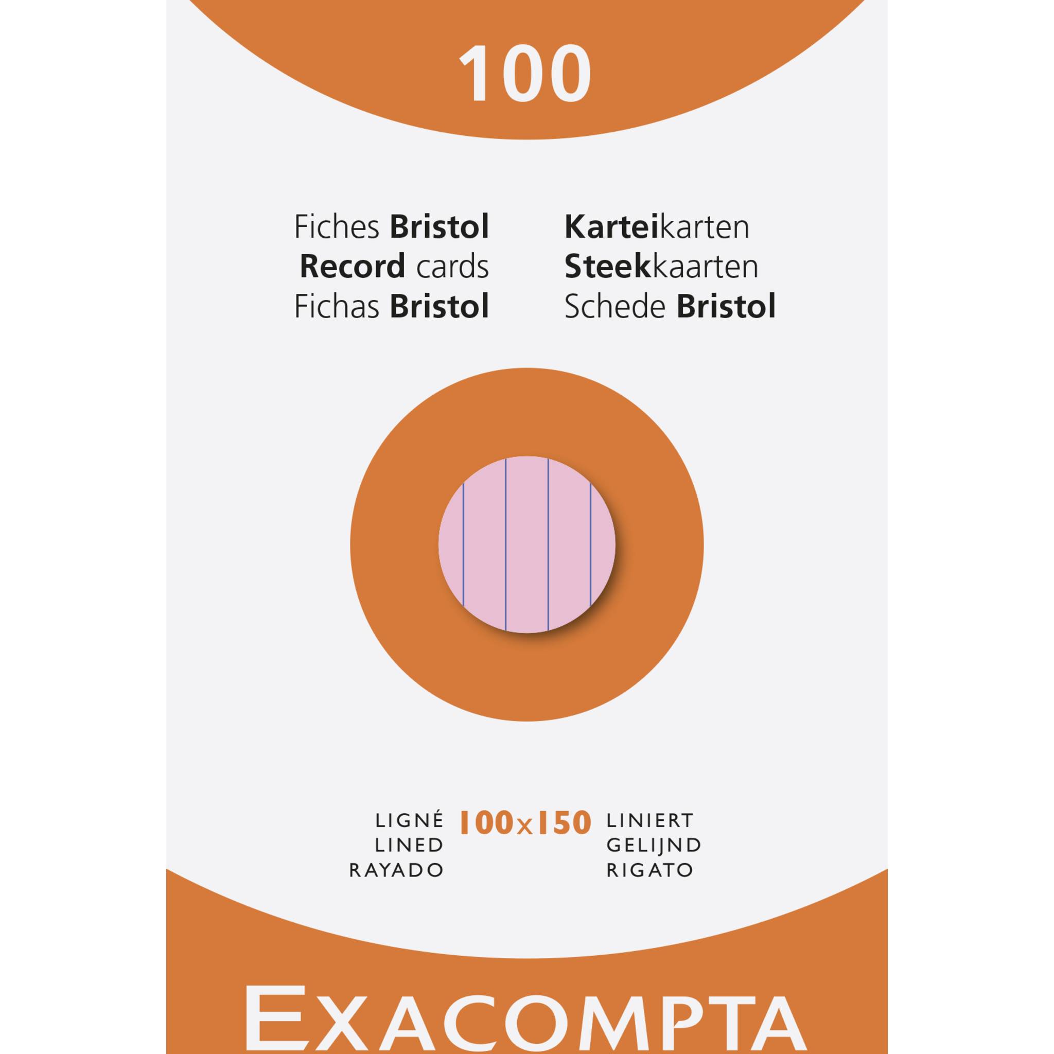 Exacompta 13852X 10x Karteikarten 10x15 liniert sortiert 100St