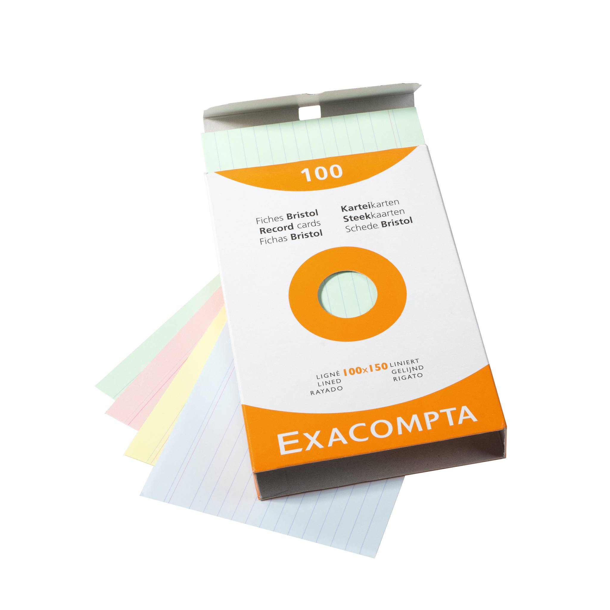 Exacompta 13852X 10x Karteikarten 10x15 liniert sortiert 100St