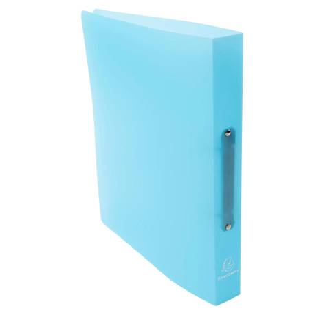 Exacompta 54972E 15x Ringbuch 2R 30mm PP A4 Chrom Pastel Blau