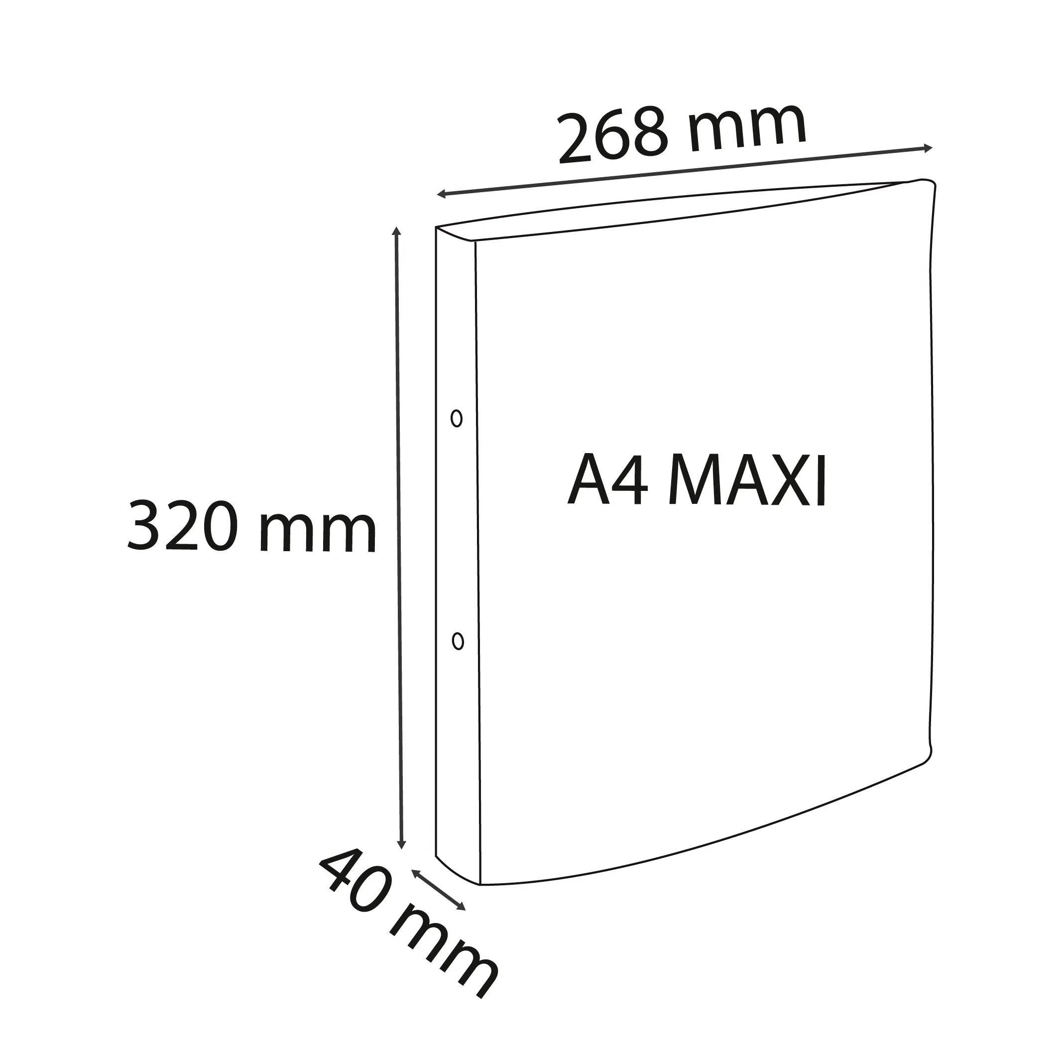 Exacompta 54972E 15x Ringbuch 2R 30mm PP A4 Chrom Pastel Blau