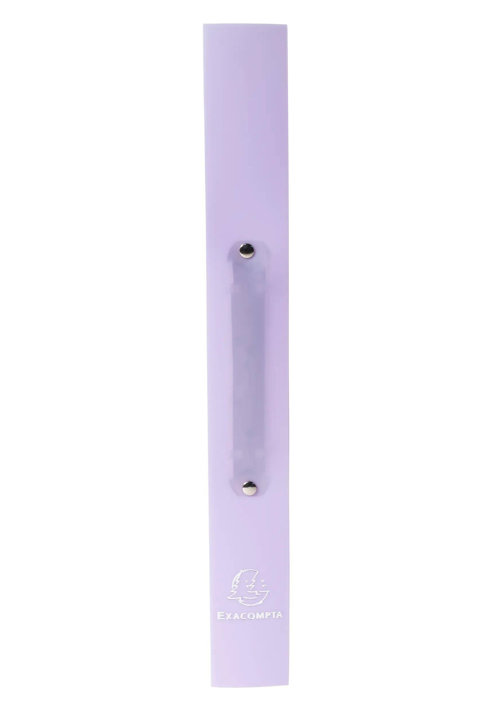 Exacompta 54975E 15x Ringbuch 2R 30mm PP A4 Chrom Pastel Lila