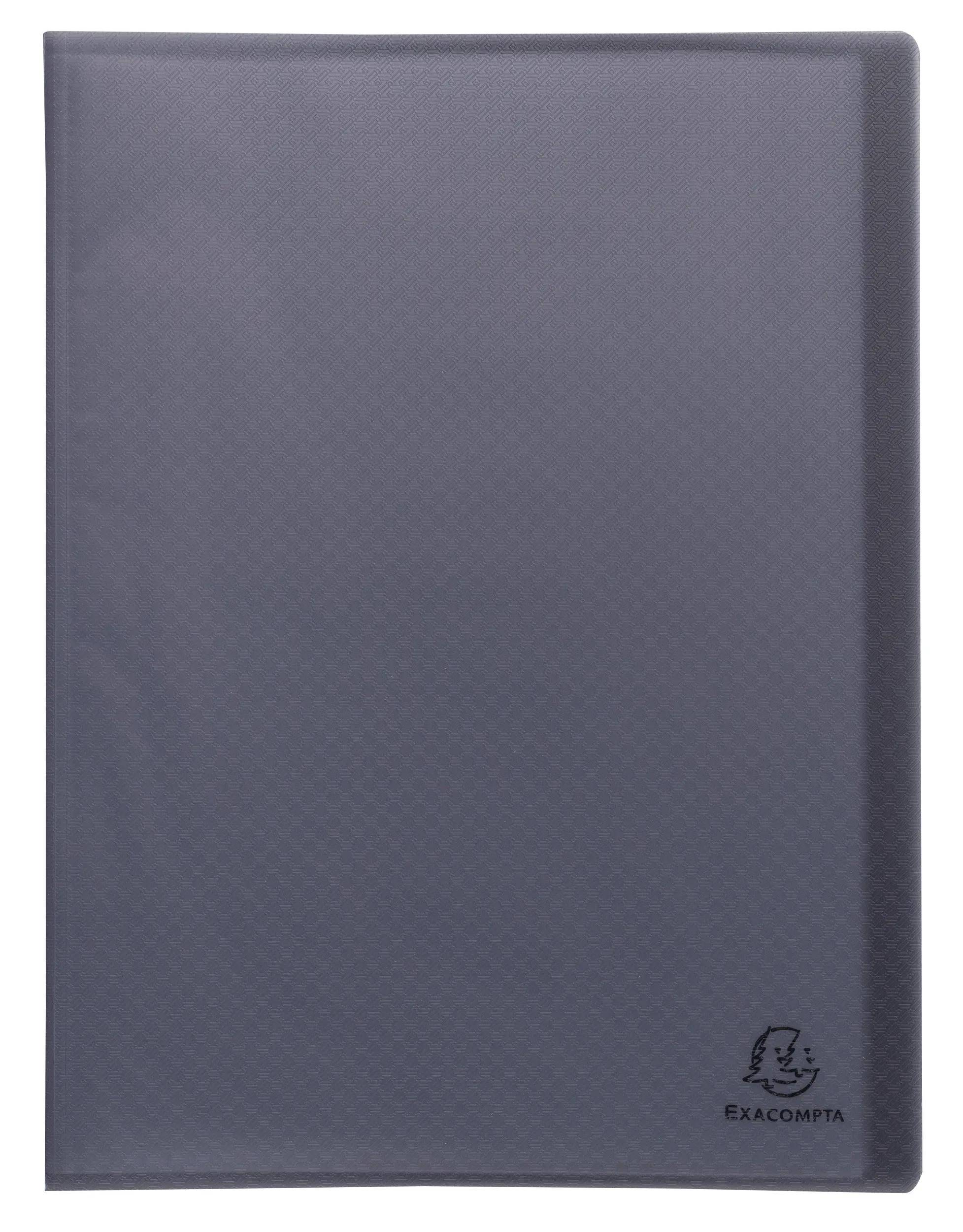 Exacompta 78521E 20x Sichtmappe Opak recycl. A4 20H Schwarz