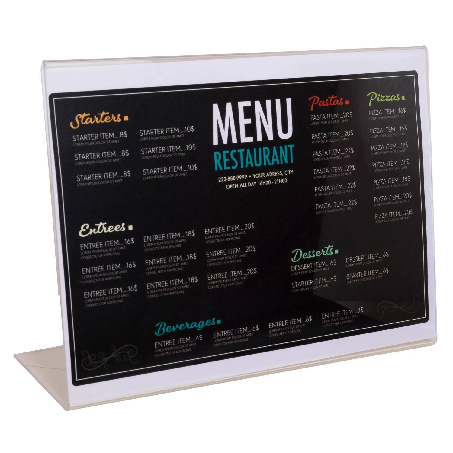 Exacompta 84059D 30x Tischaufsteller A4 Hoch horizontal