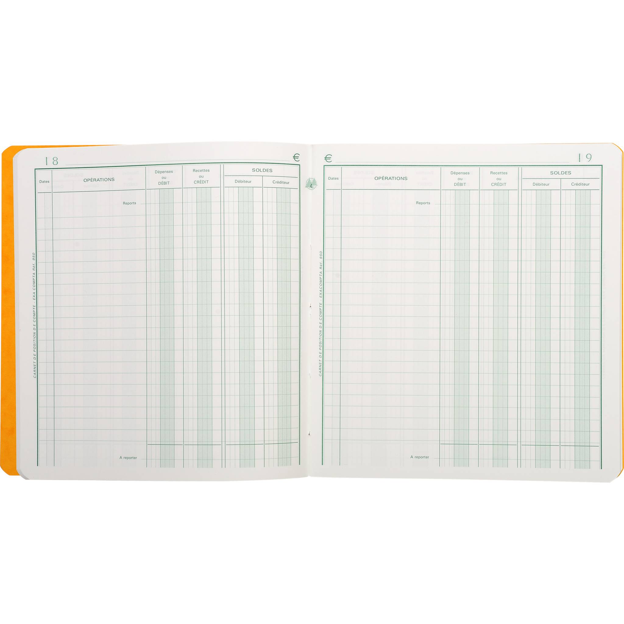 Exacompta 950E 5x PIQ. POSITION DE COMPTE 21/19 80 PA