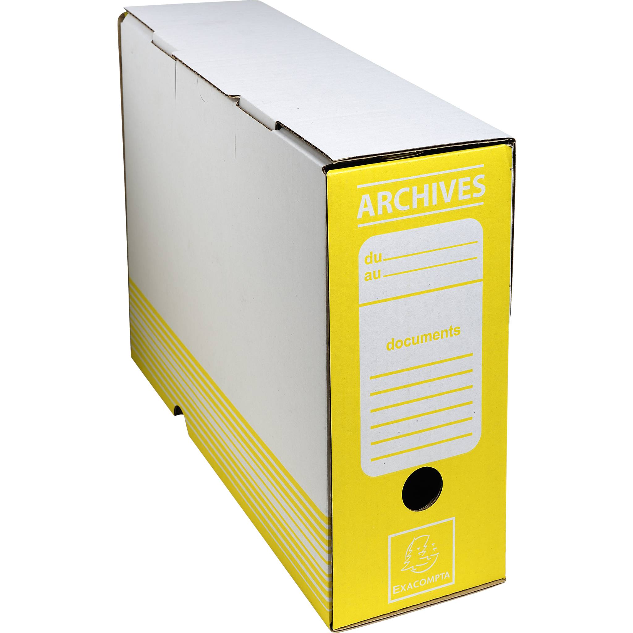 Exacompta 261006H 50x Exacompta Archivschachtel Wellpappe Gelb