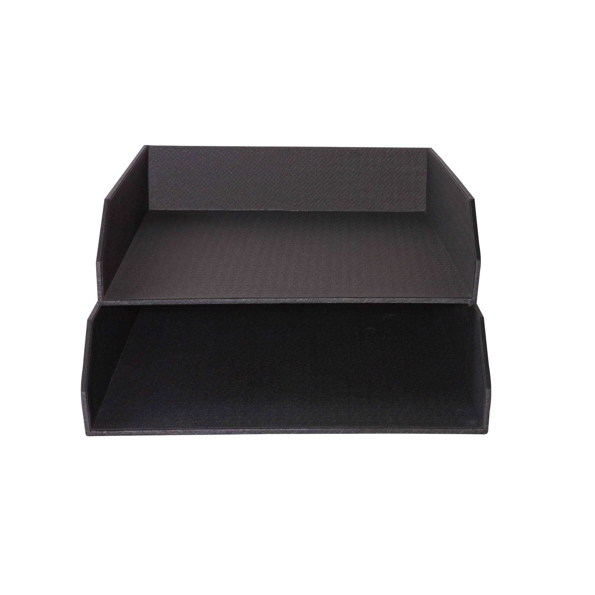 Exacompta 14601E 2x Set 2 Ablagekörben OfficeByMe schwarz