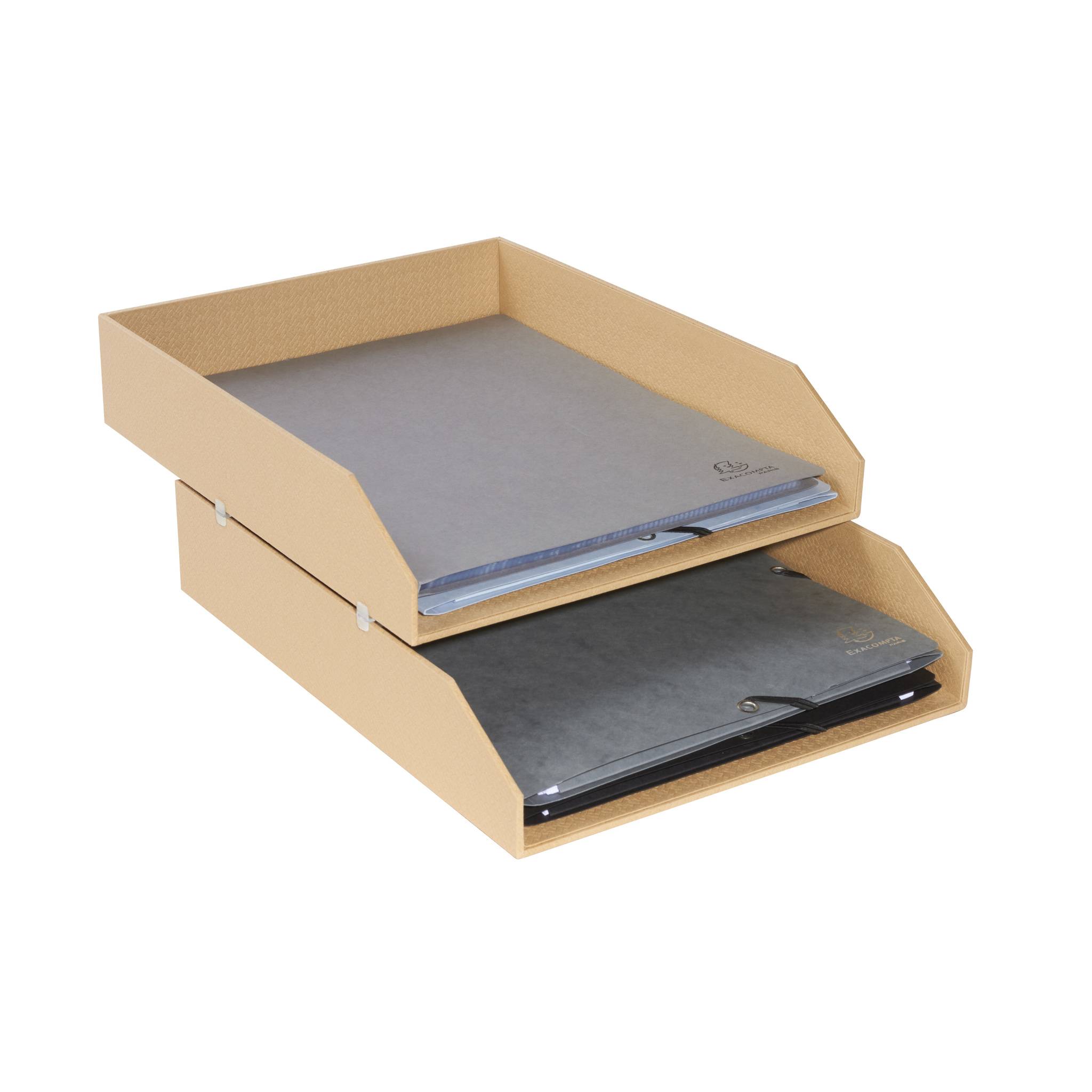 Exacompta 14602E 2x Set 2 Ablagekörben OfficeByMe beige