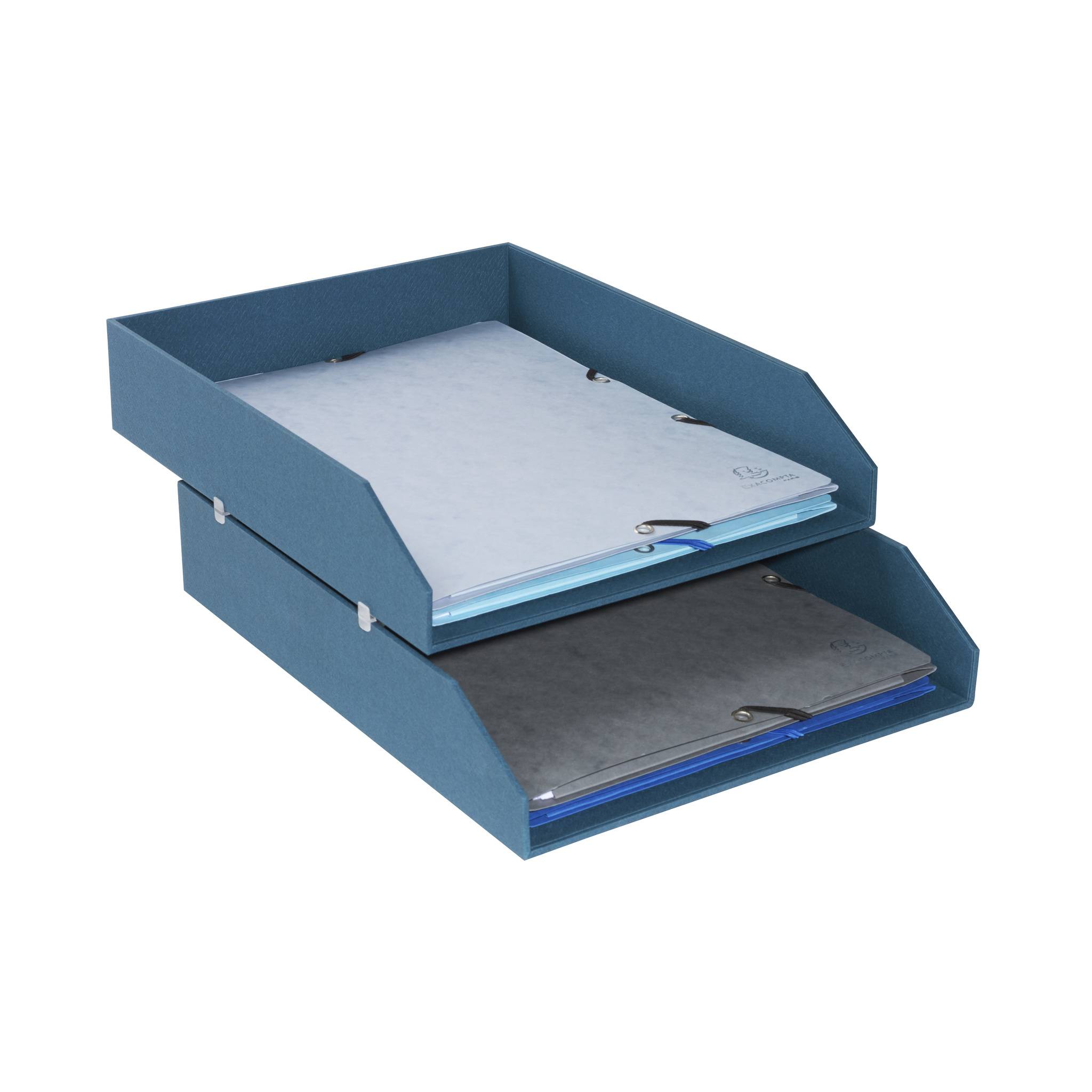 Exacompta 14603E 2x Set 2 Ablagekörben OfficeByMe blau