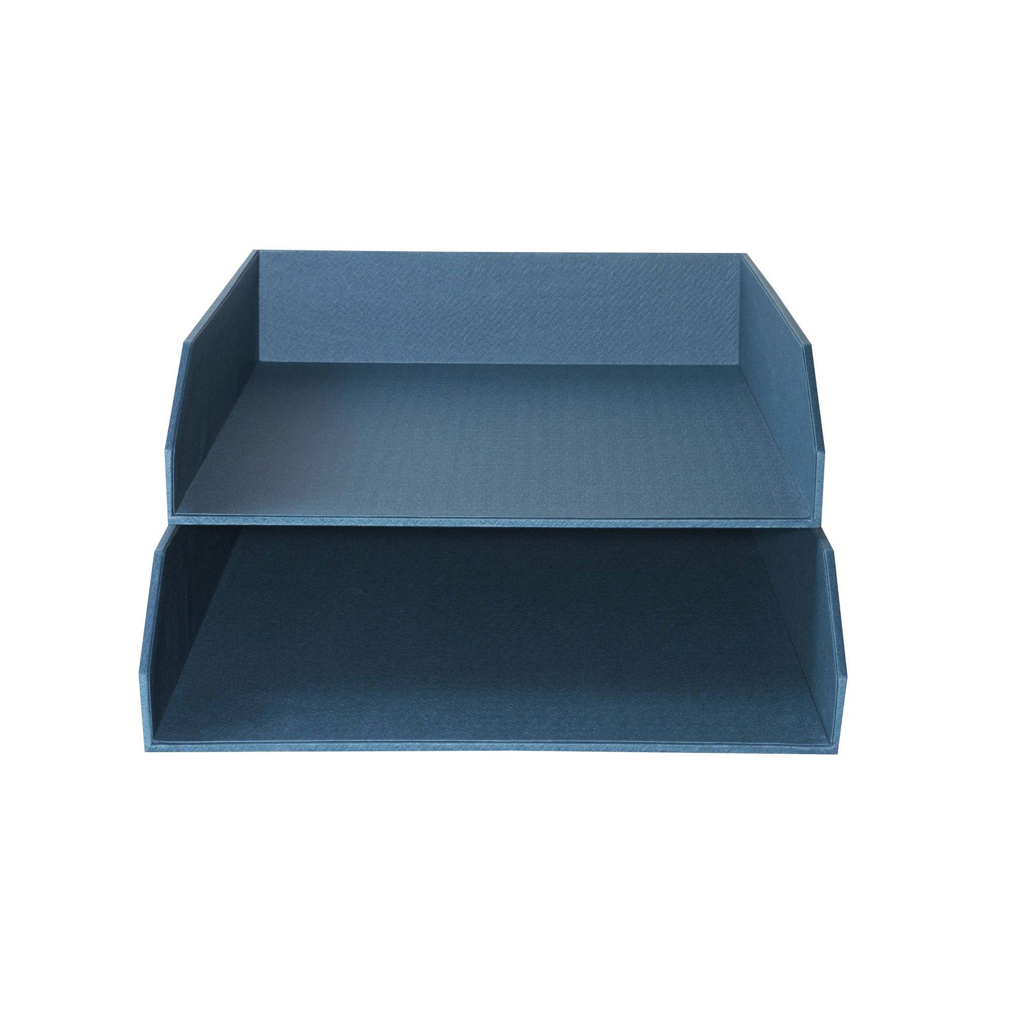 Exacompta 14603E 2x Set 2 Ablagekörben OfficeByMe blau