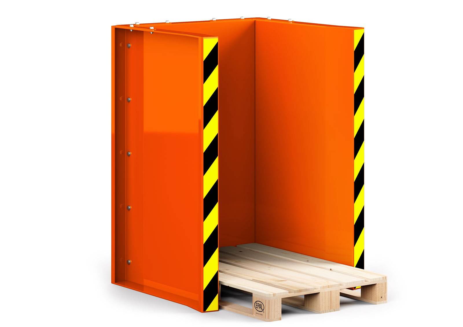 RR Industrietechnik Paletten Stapel Station RPS-10 BxTxH 1020x945x1425 mm RAL 2004 Reinorange