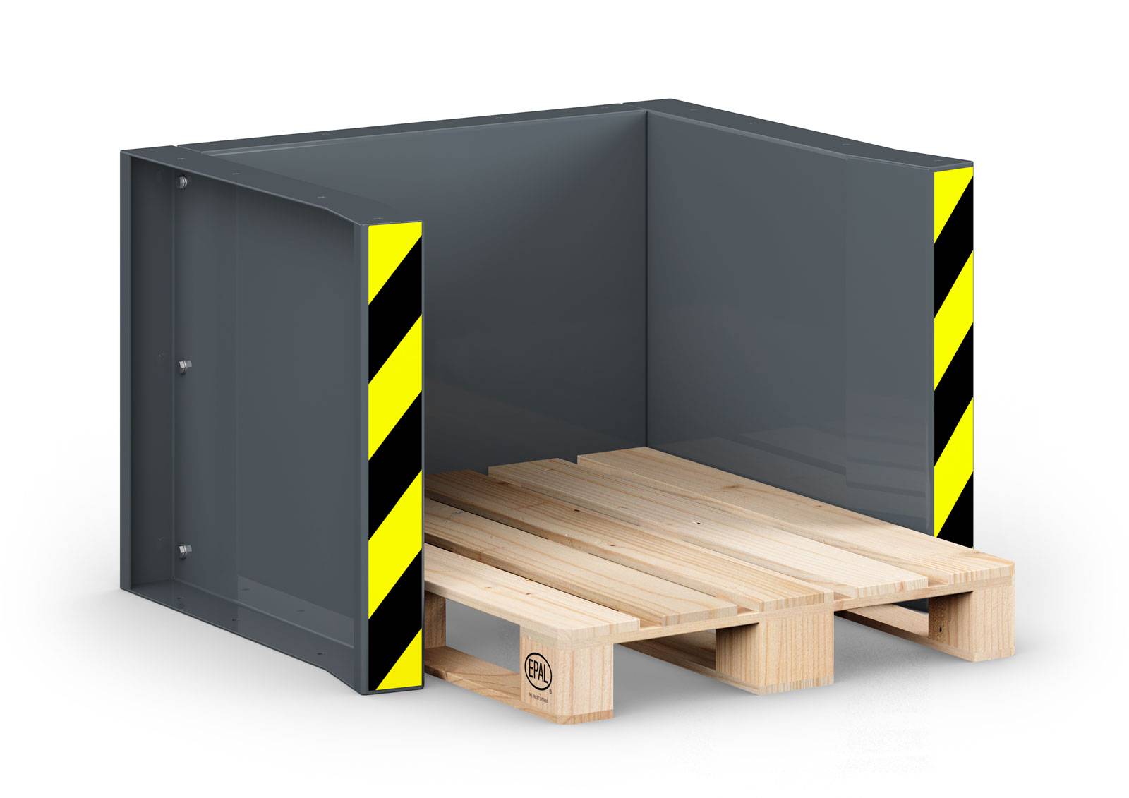 RR Industrietechnik Paletten Stapel Station RPS-05 BxTxH 1020x945x740 mm RAL 7005 Mausgrau