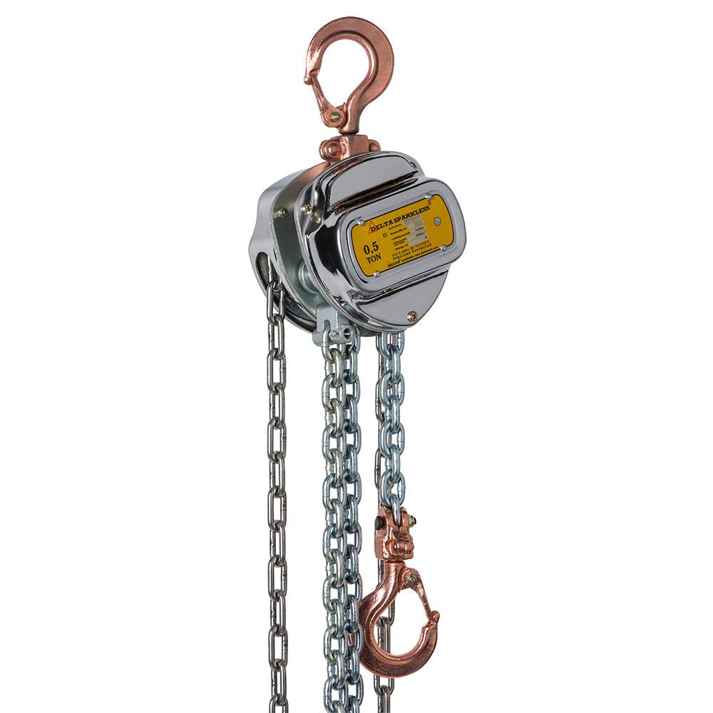 Delta Sparkless Stirnradkettenzug Tragkraft 10,0t Länge 10,0m