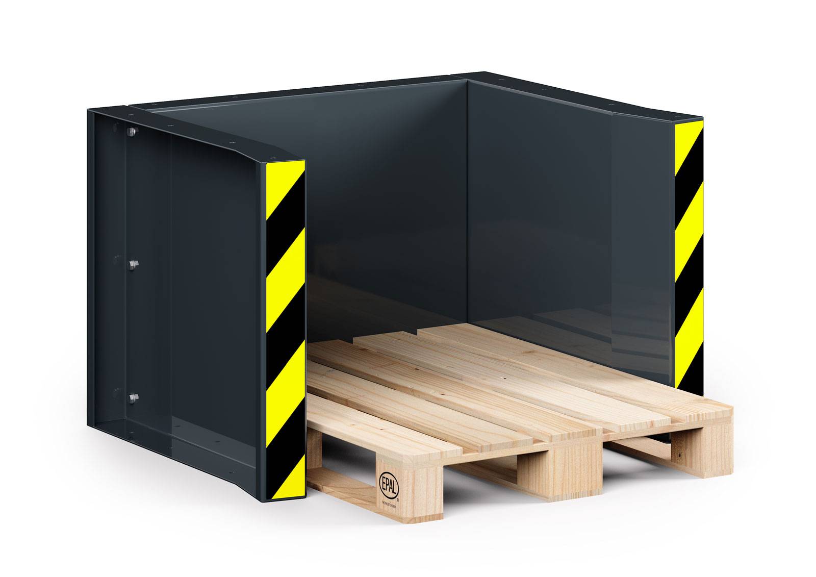 RR Industrietechnik Paletten Stapel Station RPS-05 BxTxH 1020x945x740 mm RAL 7016 Anthrazitgrau