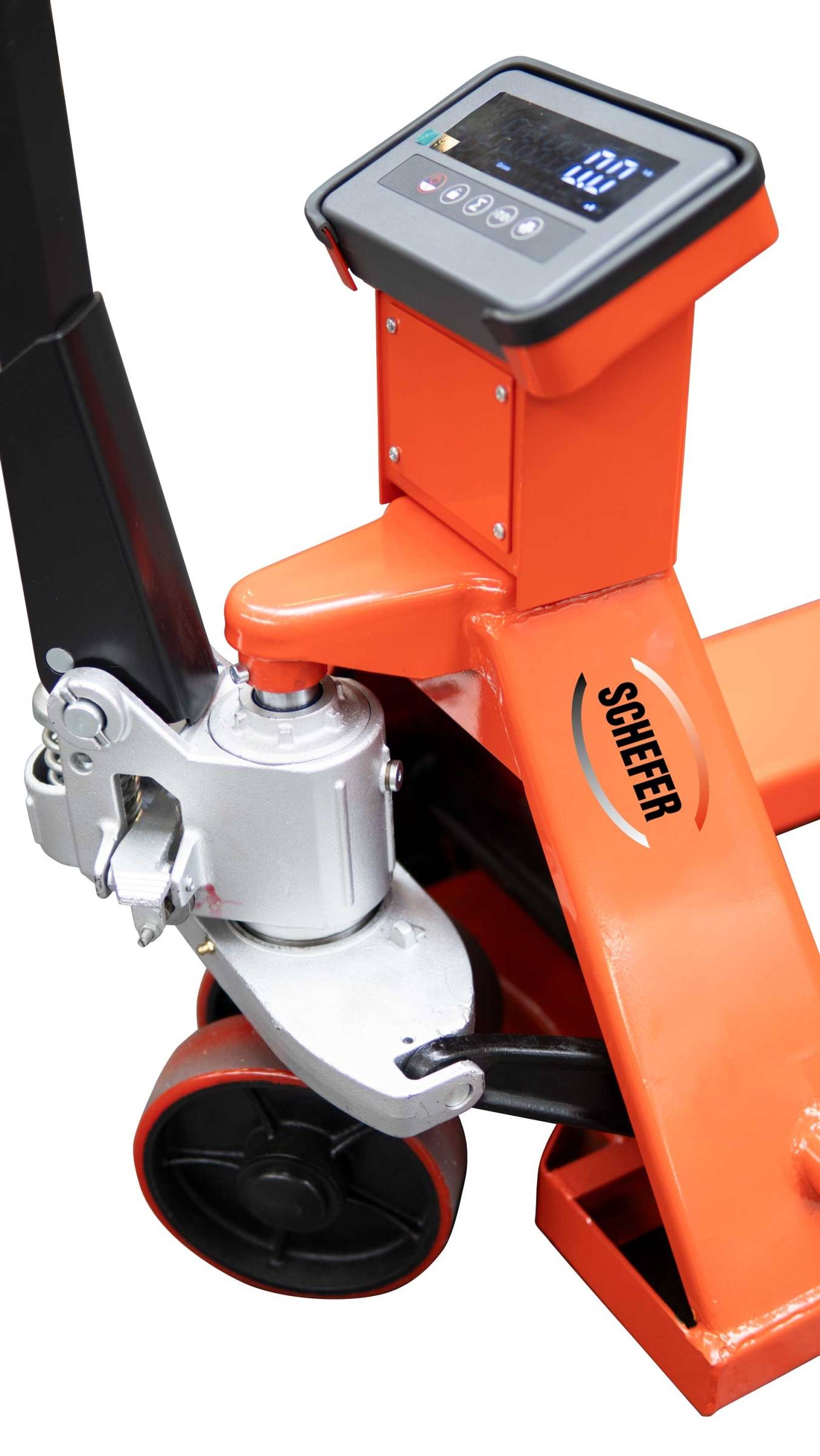 Schefer Gabelhubwagen Eco mit Waage Tragkraft 2000kg