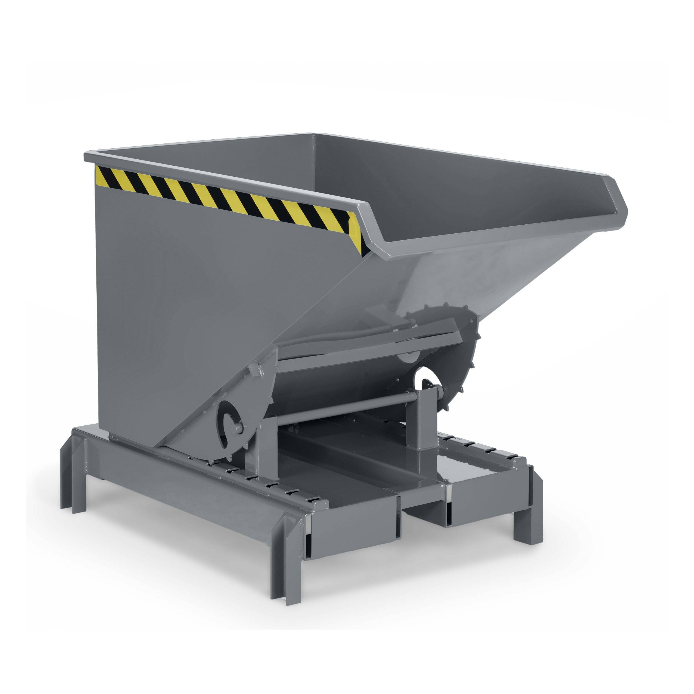 RR Industrietechnik Abrollkipper Typ RAM-DST-30 300dm³ für Deichselstapler RAL 7005 Mausgrau
