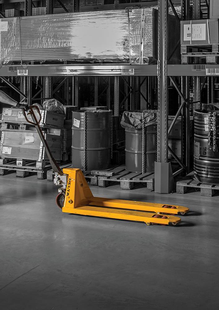 Delta Gabelhubwagen Tragfähigkeit 2,5t Ergo-Hebel