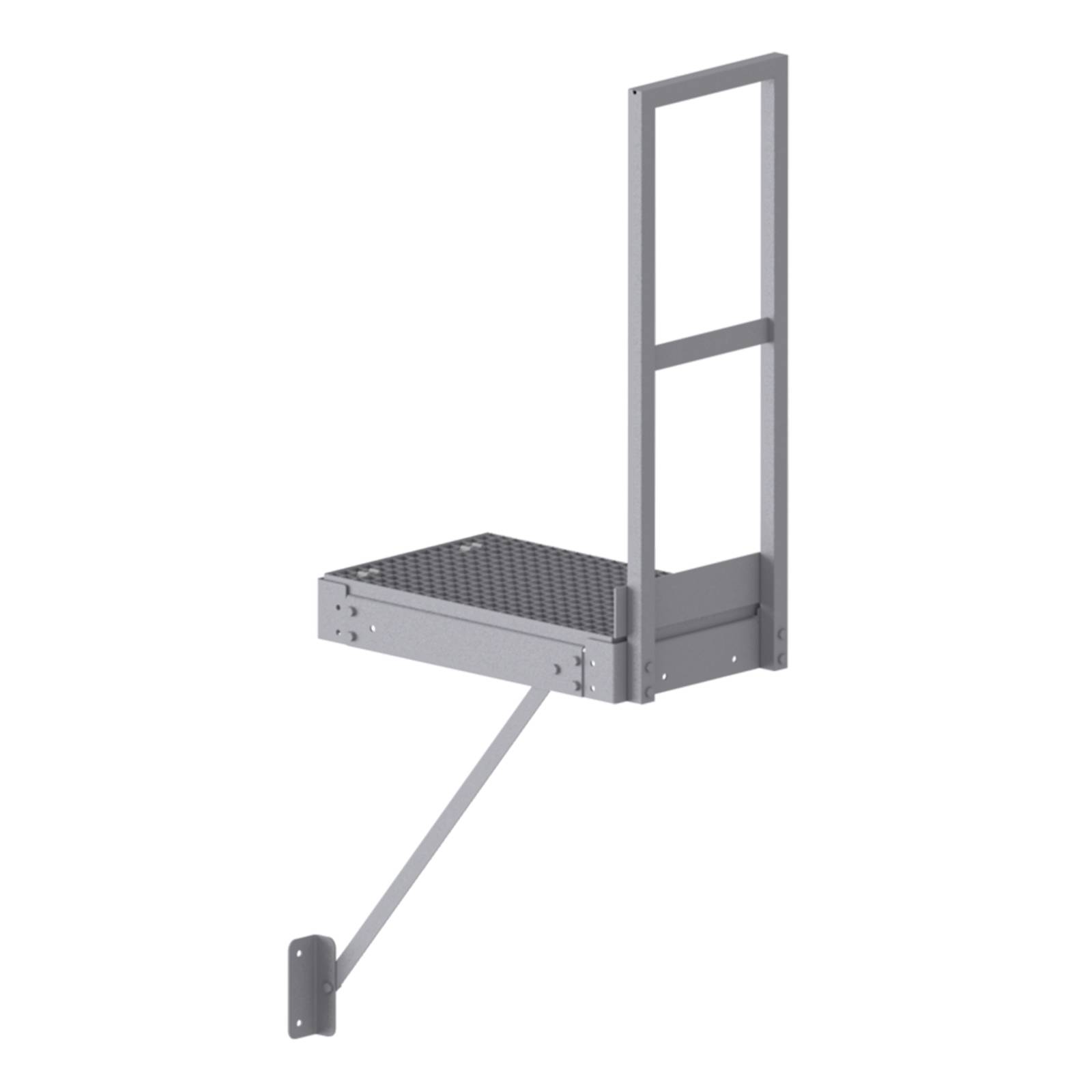 Hymer Erweiterungspodest aus Gitterrost Stahl verzinkt 1x1m