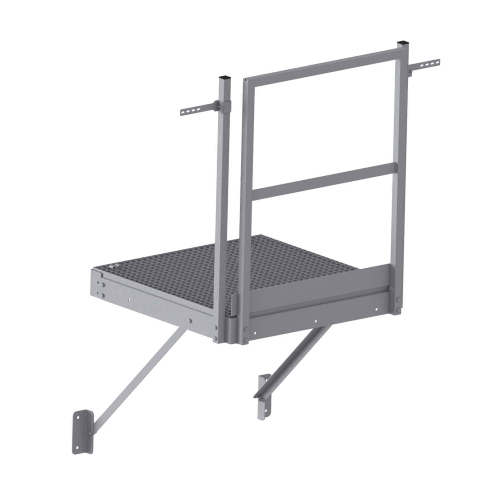 Hymer Umstiegspodest aus Gitterrost Stahl verzinkt 0,8x1m