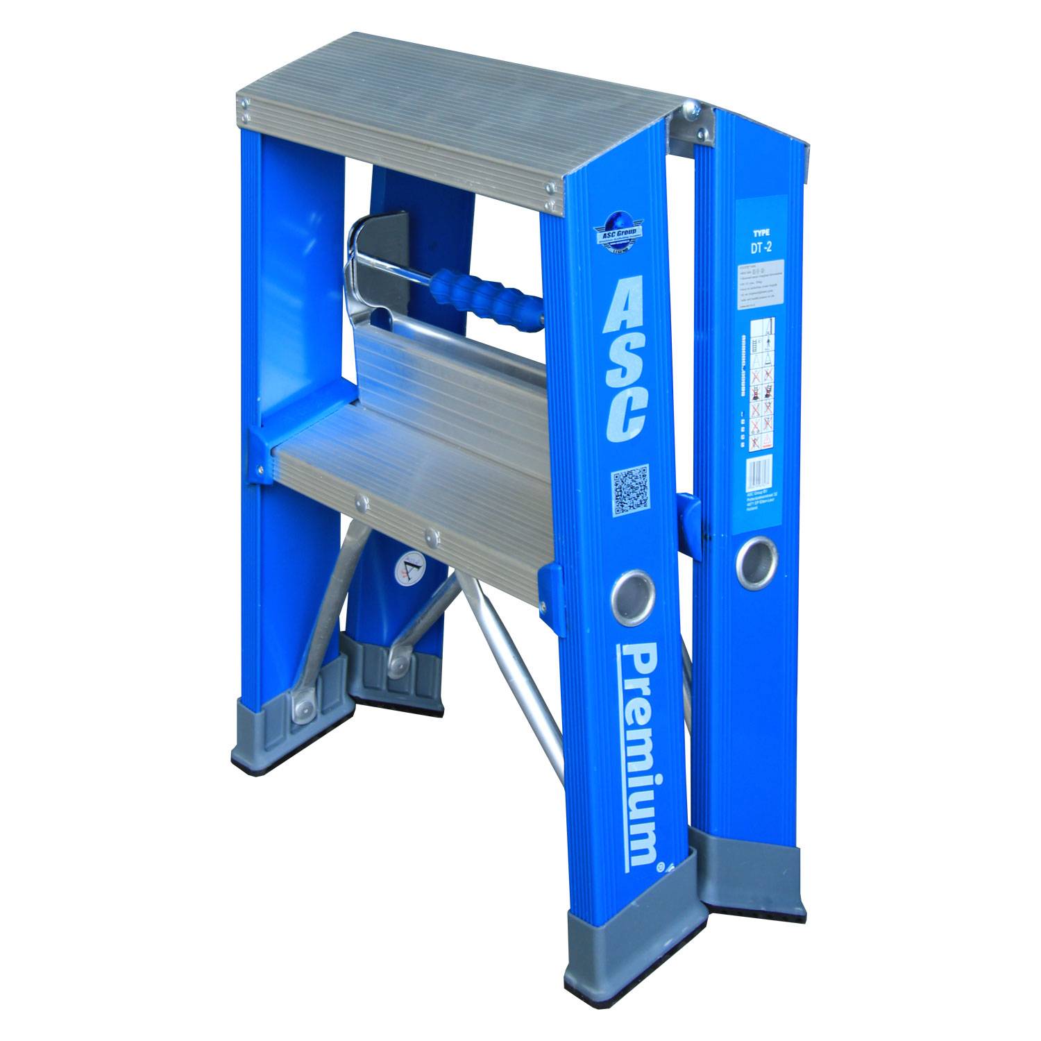 ASC Premium- Stufenstehleiter DT-5 2x5 Stufen mit 3,26m Arbeitshöhe