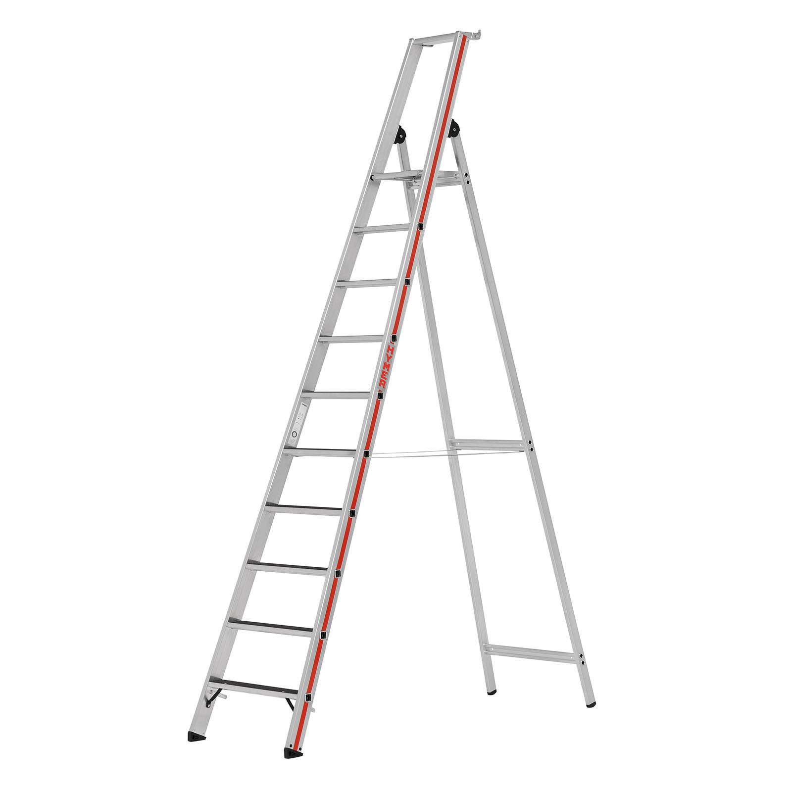 Hymer Stufenstehleiter R13 mit Plattform 10 Stufen