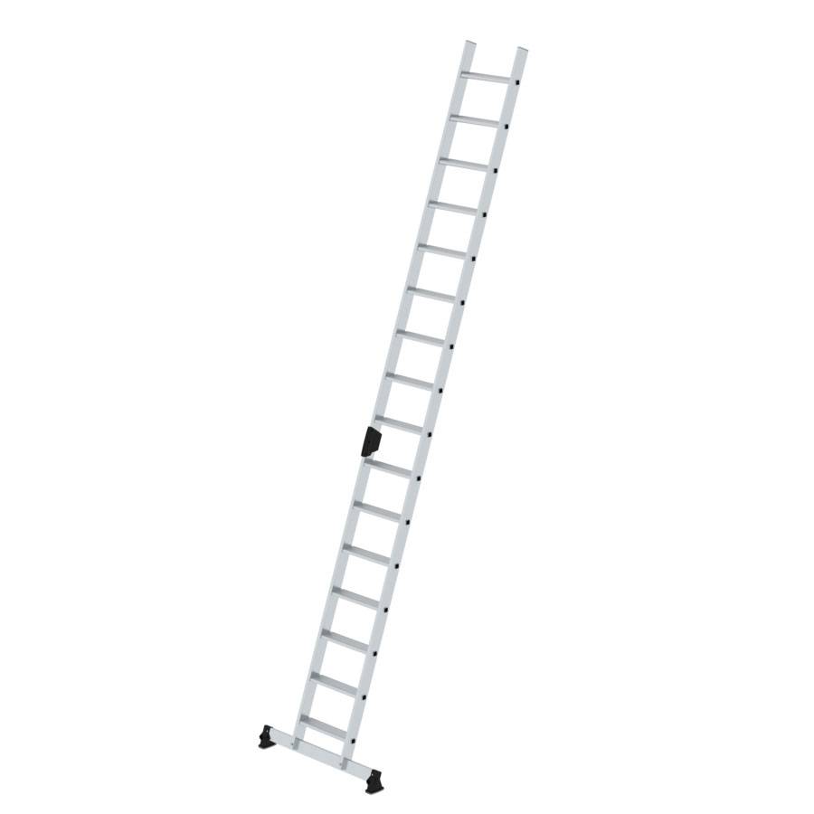 MUNK Stufenanlegeleiter mit nivello-Traverse und Ergo-Pad 16 Stufen