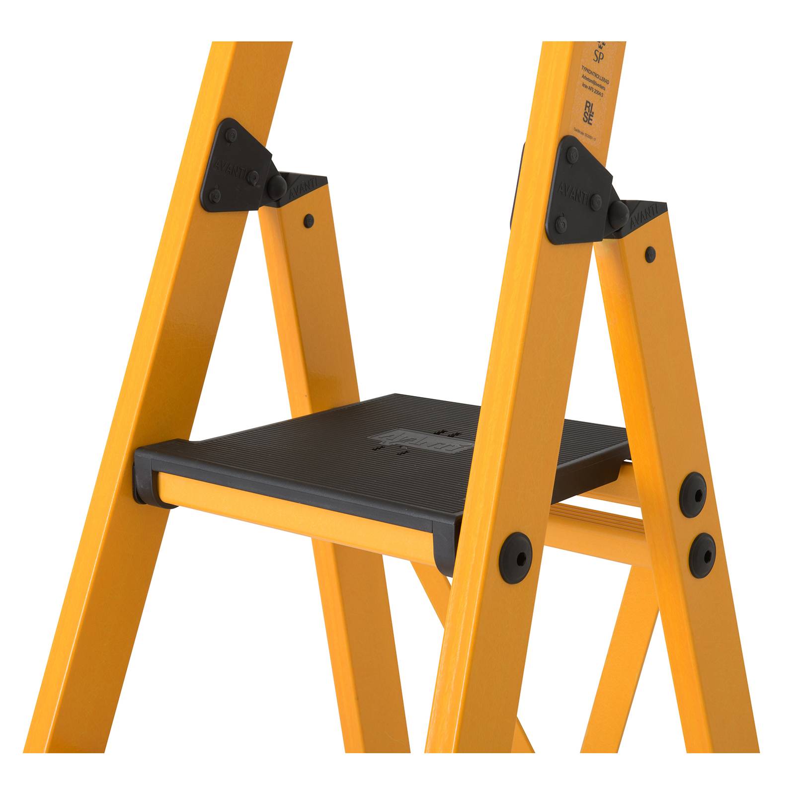 Hymer GFK Stufenstehleiter mit Plattform 4 Stufen