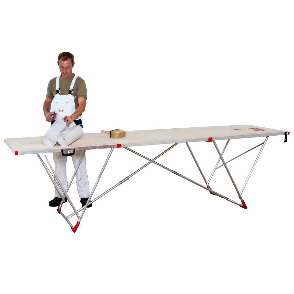 Euroline eurotap 810 Alu-Tapeziertisch 0,80m Breite 3,00m Länge