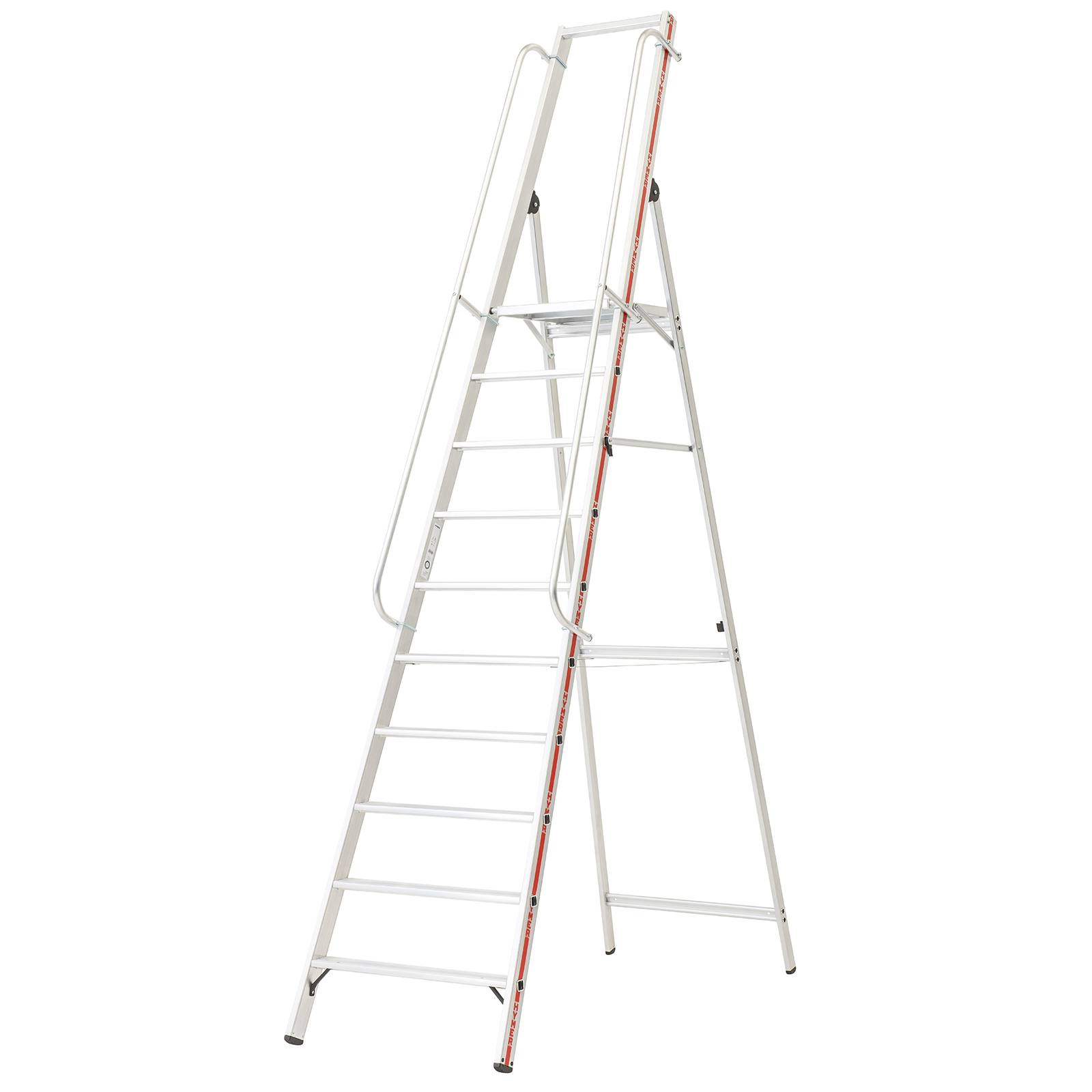 Hymer Plattformleiter mit langem Handlauf 10 Stufen