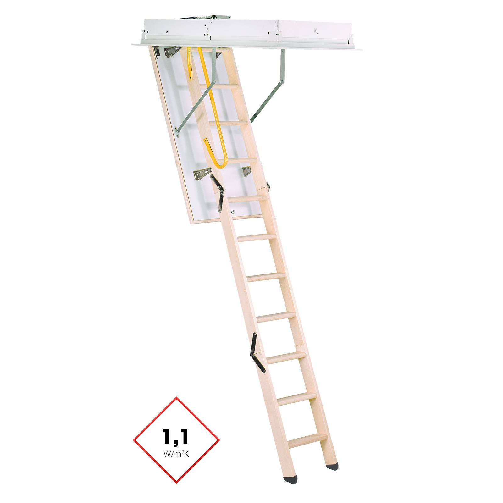 Minka Bodentreppe Euro Trend mit U-Wert 1,1 W/m2K 220-280cm Raumhöhe 120x70cm Deckenöffnung