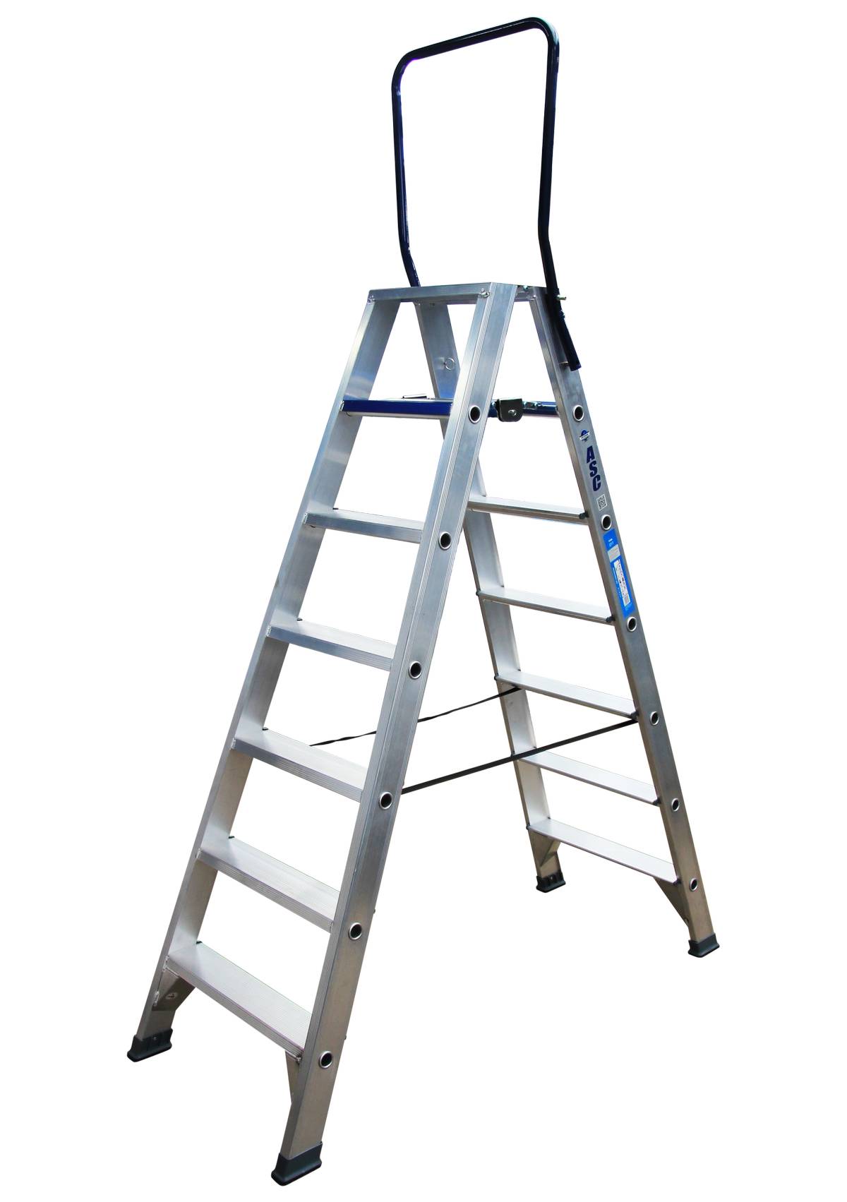 ASC Stufenstehleiter DT-7 doppelseitig 7 Stufen mit 3,77m Arbeitshöhe