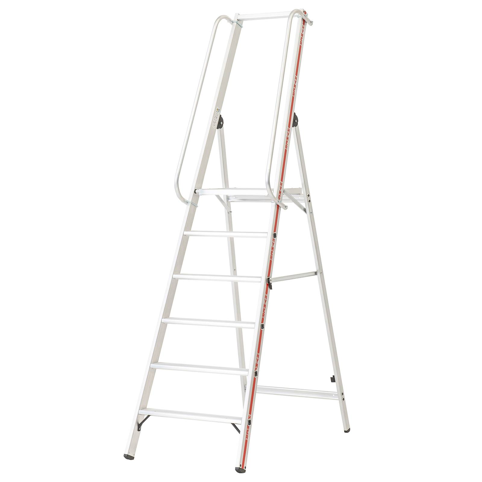 Hymer Plattformleiter mit langem Handlauf 6 Stufen