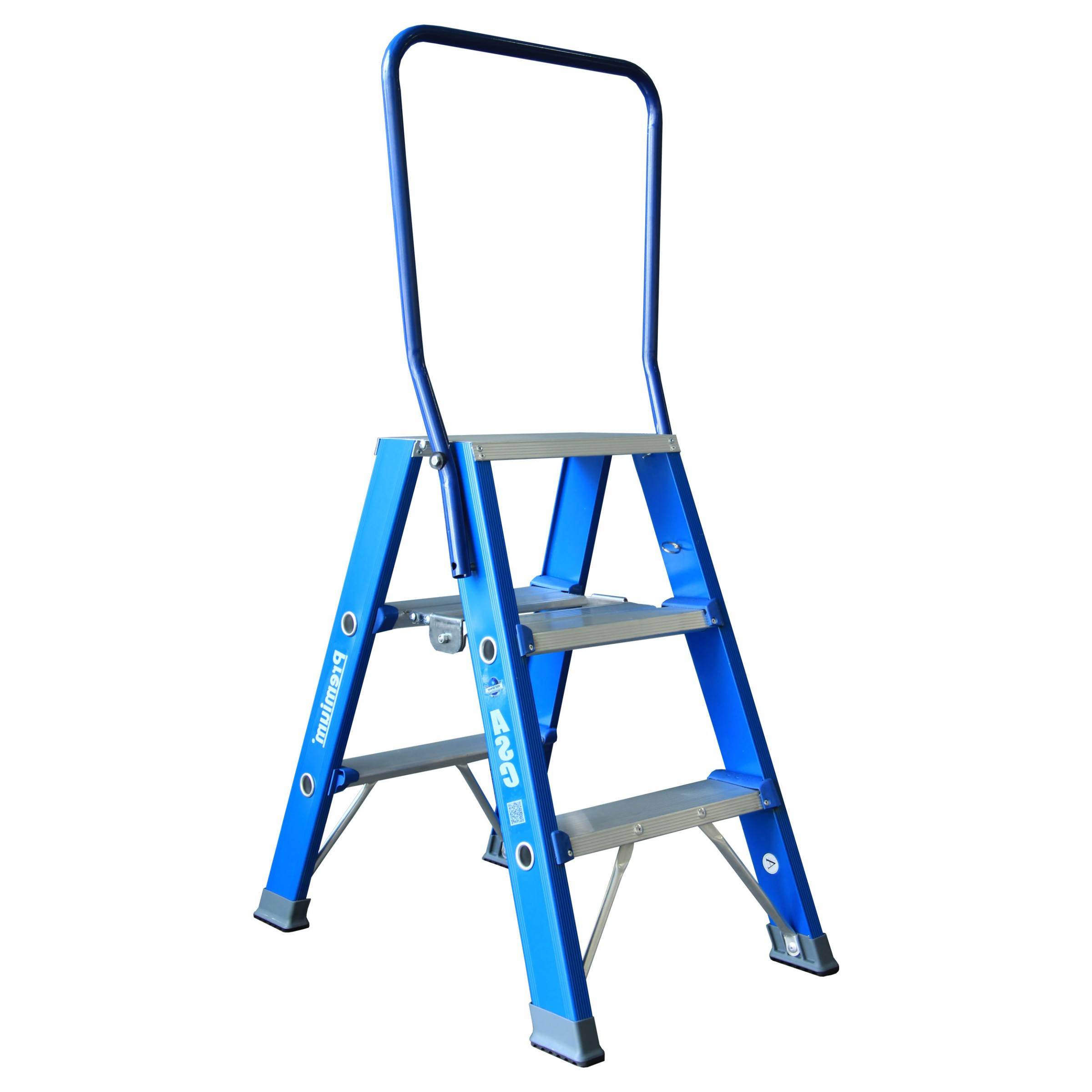 ASC Premium- Stufenstehleiter DT-3 2x3 Stufen mit 2,76m Arbeitshöhe