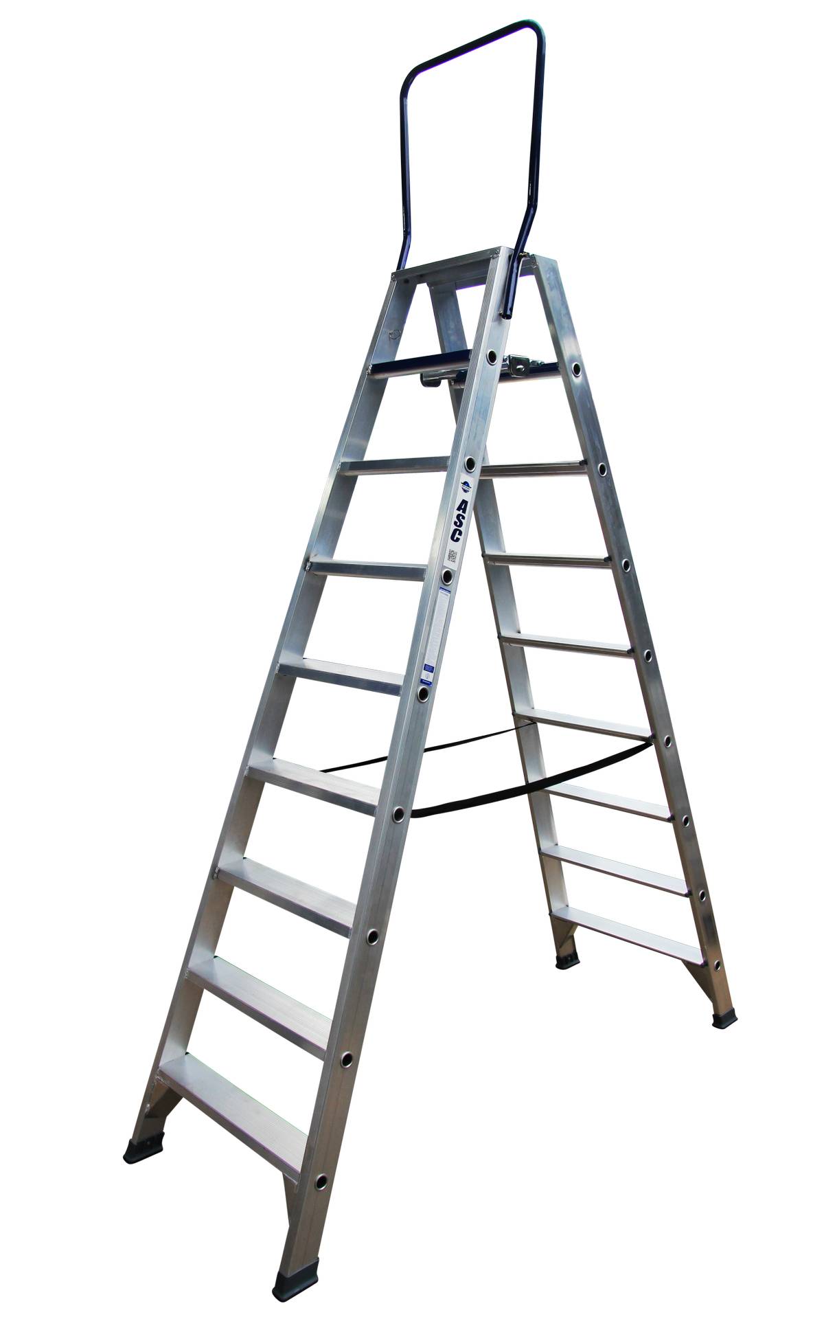 ASC Stufenstehleiter DT-9 doppelseitig 9 Stufen mit 4,27m Arbeitshöhe