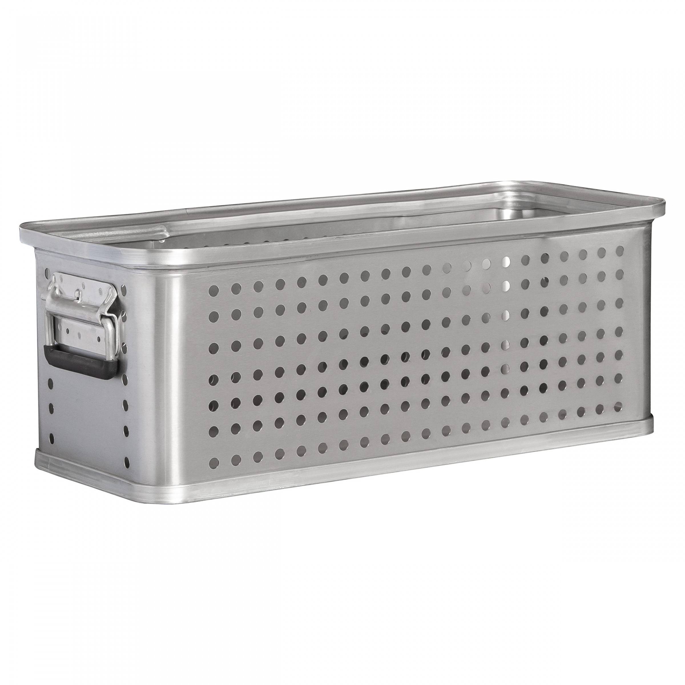 MUNK Rettungstechnik Aluminium Kästen gelocht ohne Deckel nach DIN 14880 600x265x220mm