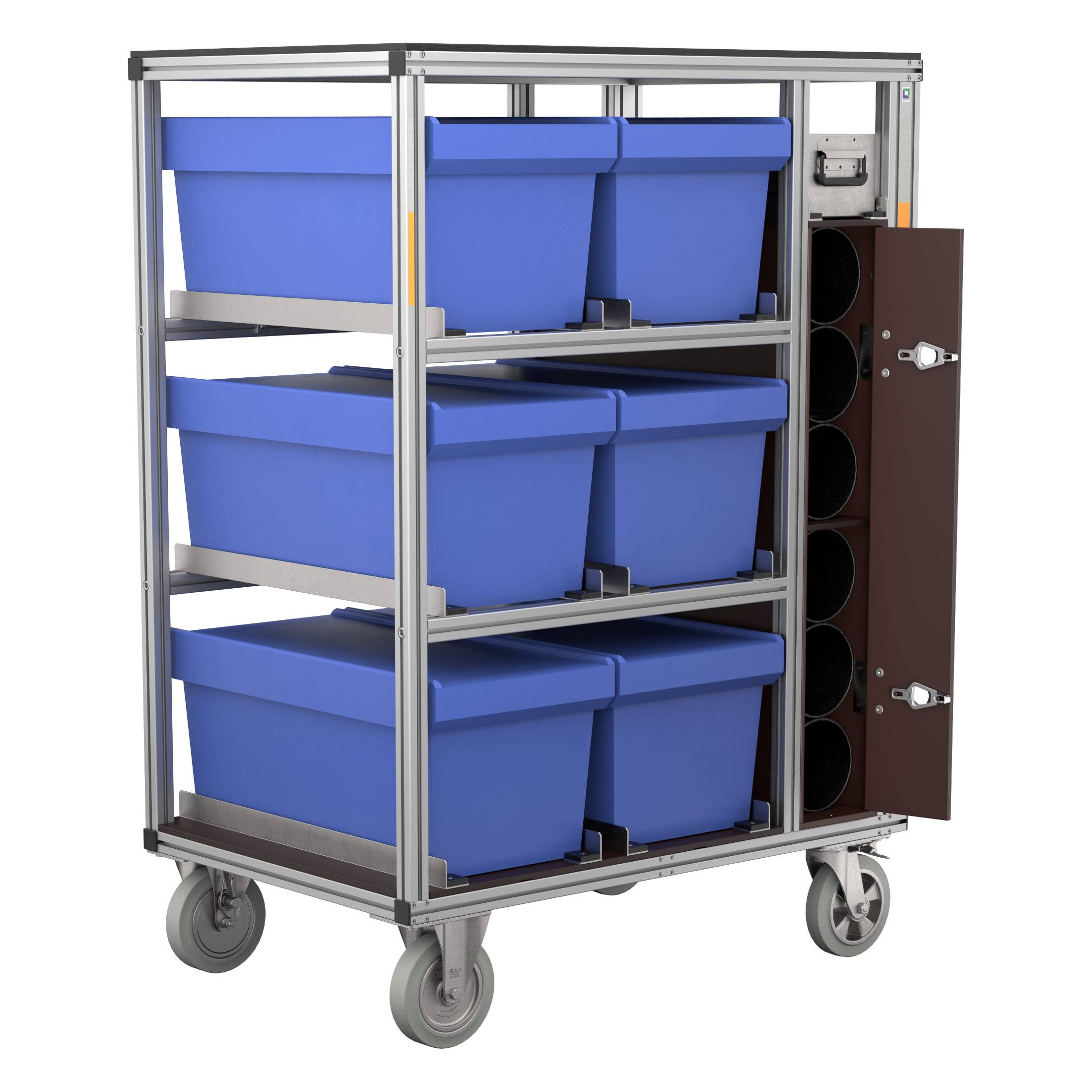 MUNK Rettungstechnik Rollcontainer 1200x800mm Atemschutzgeräteboxen und Ersatzflaschen